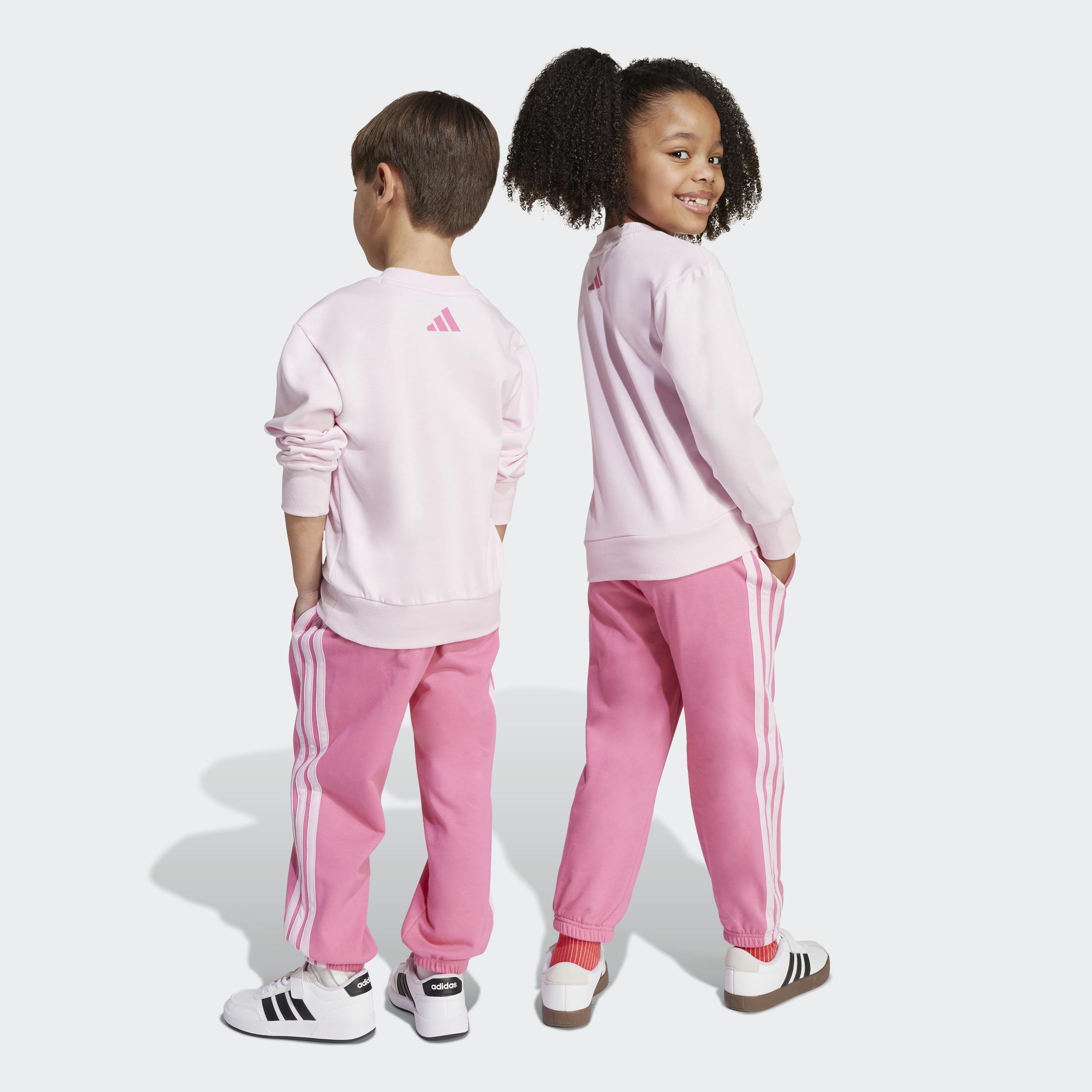 Kids Unisex Seasonal Essentials Adiraptor Fleece Jogger Set Little, Pink, A901_ONE, large image number 1