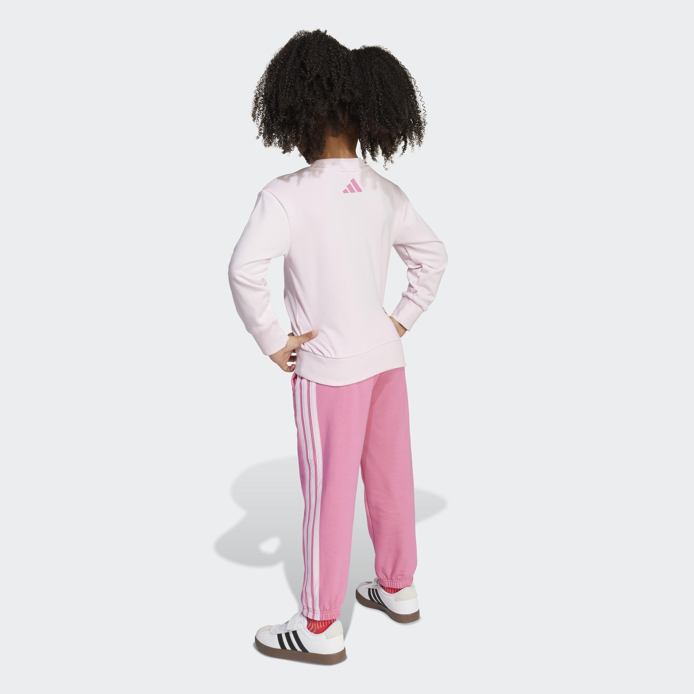 Kids Unisex Seasonal Essentials Adiraptor Fleece Jogger Set Little, Pink, A901_ONE, large image number 2