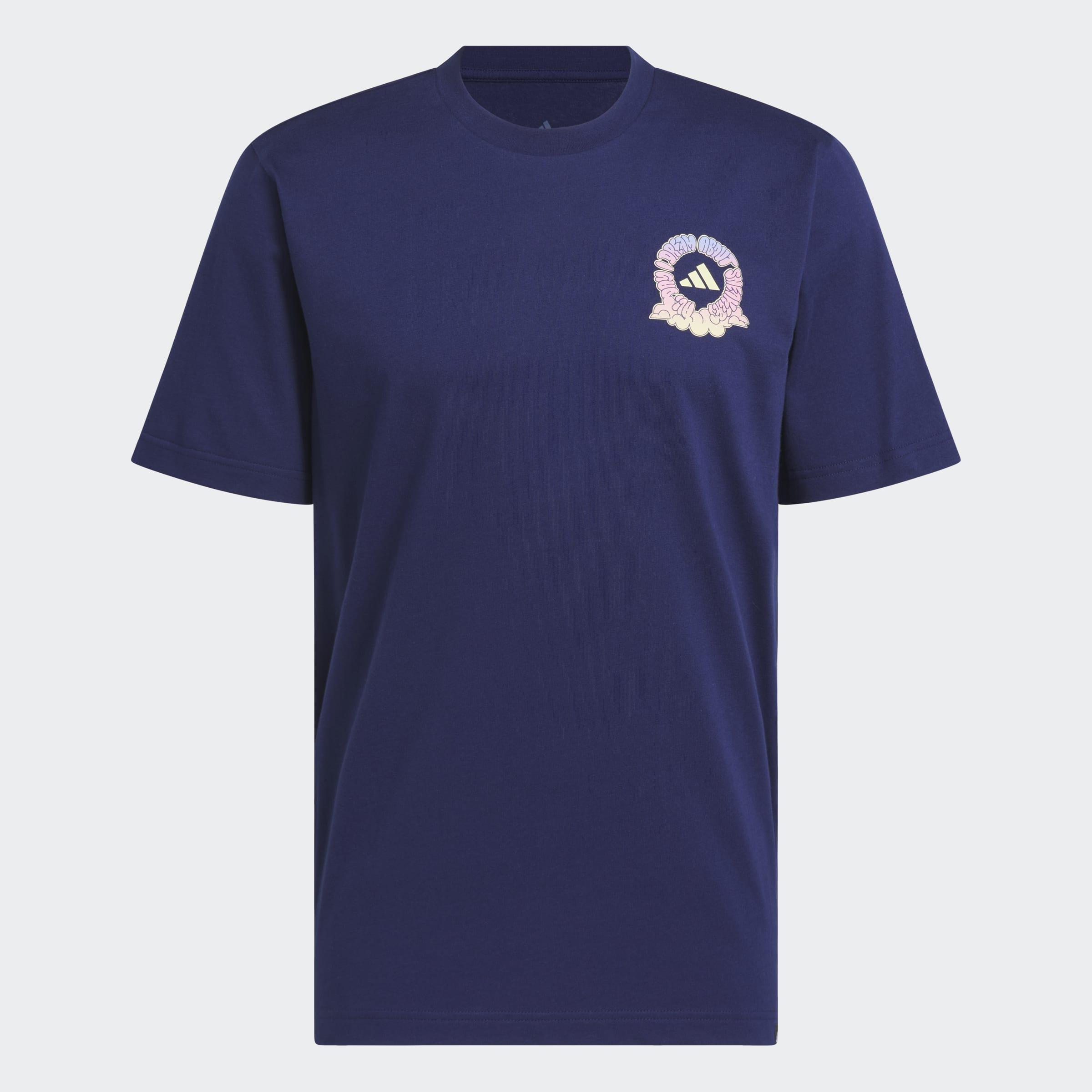 90s Nostalgia City Graphic T-Shirt, Blue