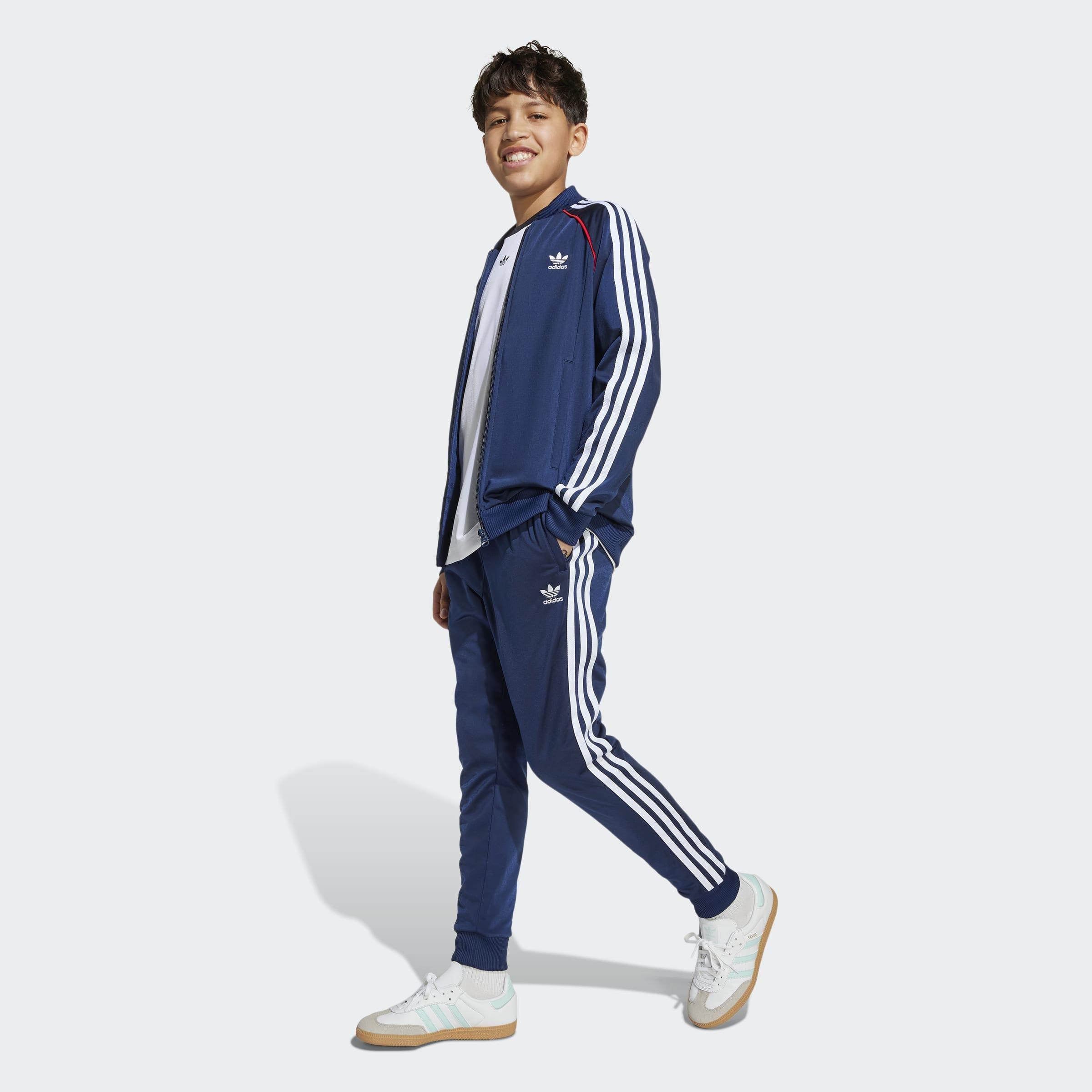 Kids Unisex Adicolor Sst Track Tracksuit Bottoms, Blue, A901_ONE, large image number 7