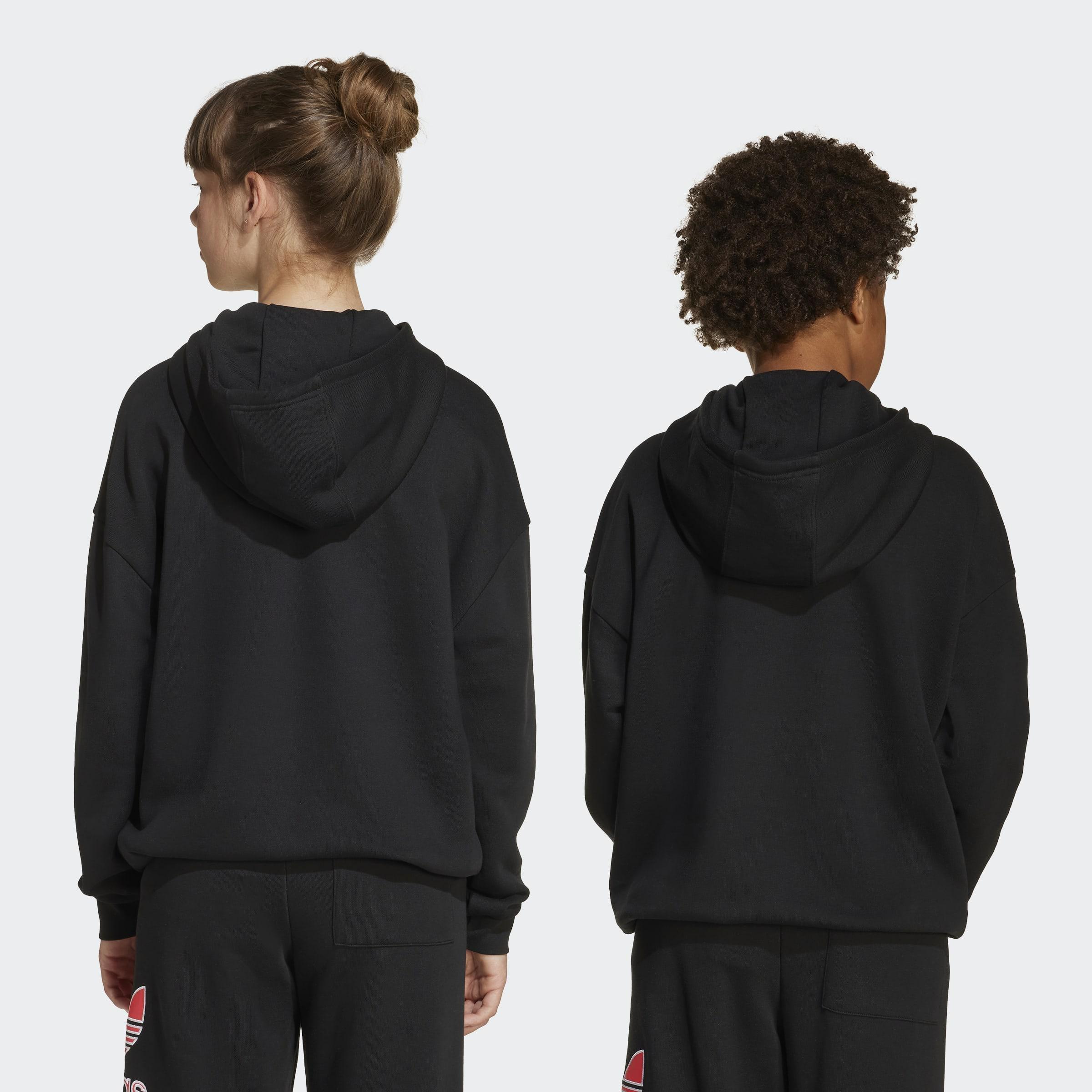 Kids Unisex Big Logo Oversized Hoodie, Black, A901_ONE, large image number 1