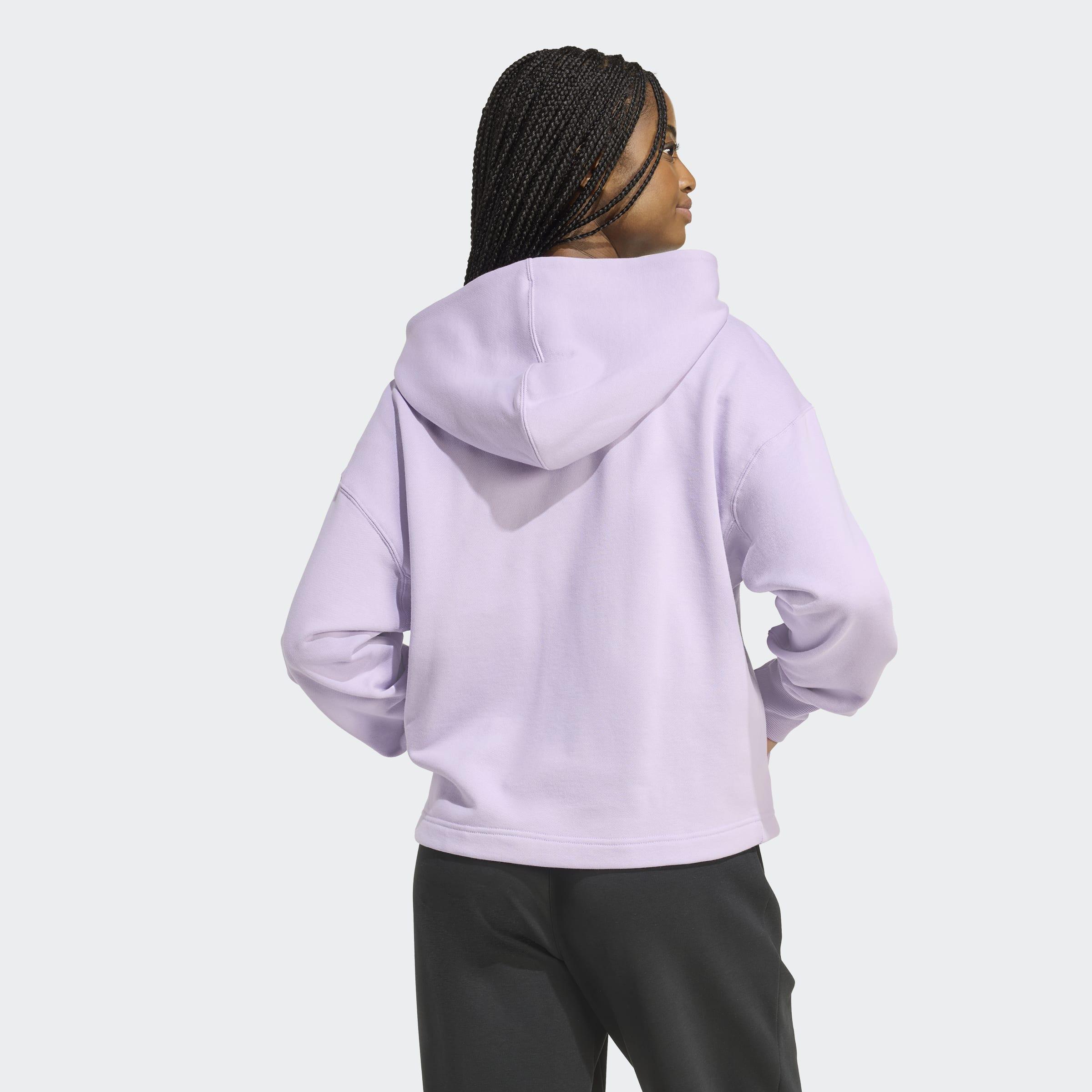 All Szn French Terry Loose Full-Zip Hoodie, Purple, A901_ONE, large image number 1