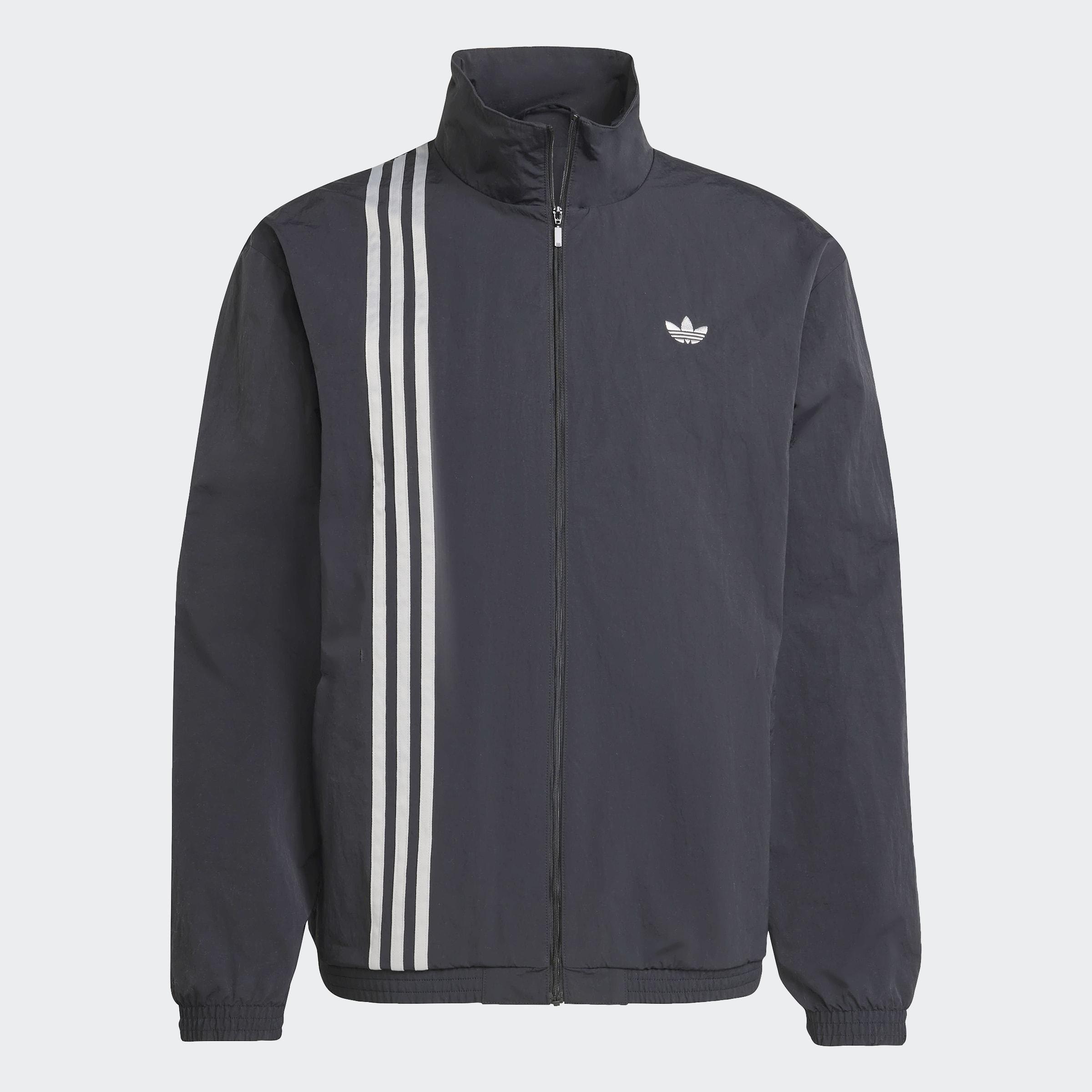 Firebird Front Stripes Woven Track Top, Black