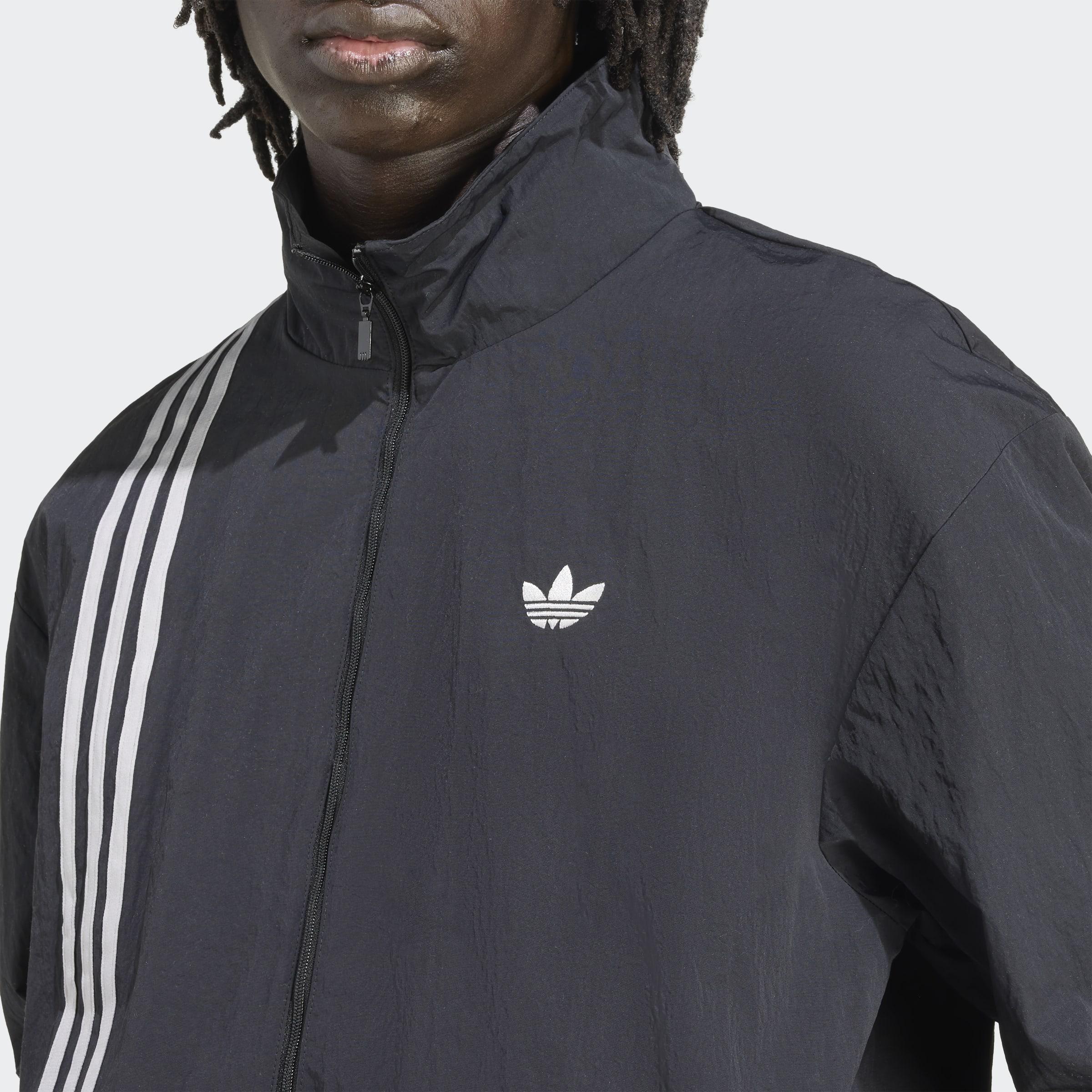 Firebird Front Stripes Woven Track Top, Black, A901_ONE, large image number 2