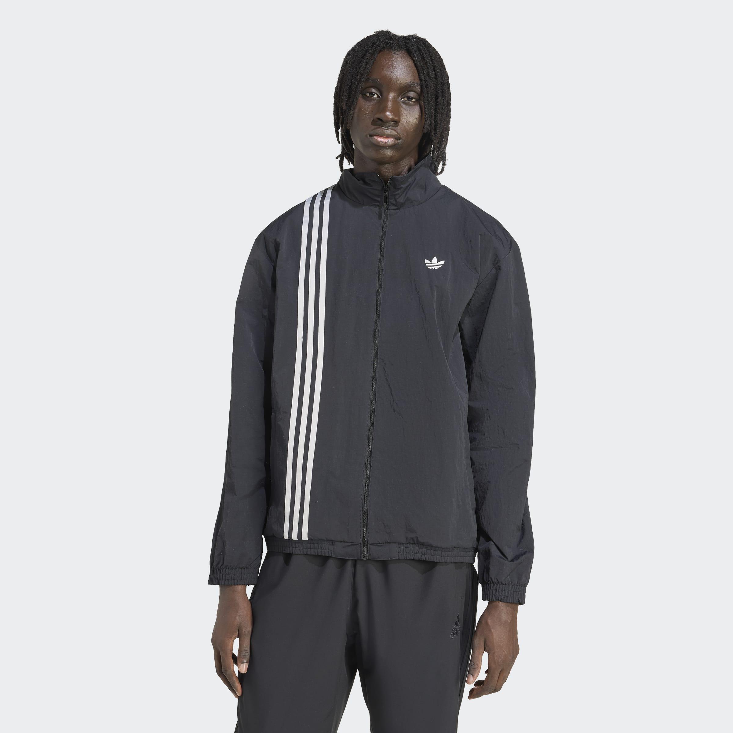Firebird Front Stripes Woven Track Top, Black, A901_ONE, large image number 4