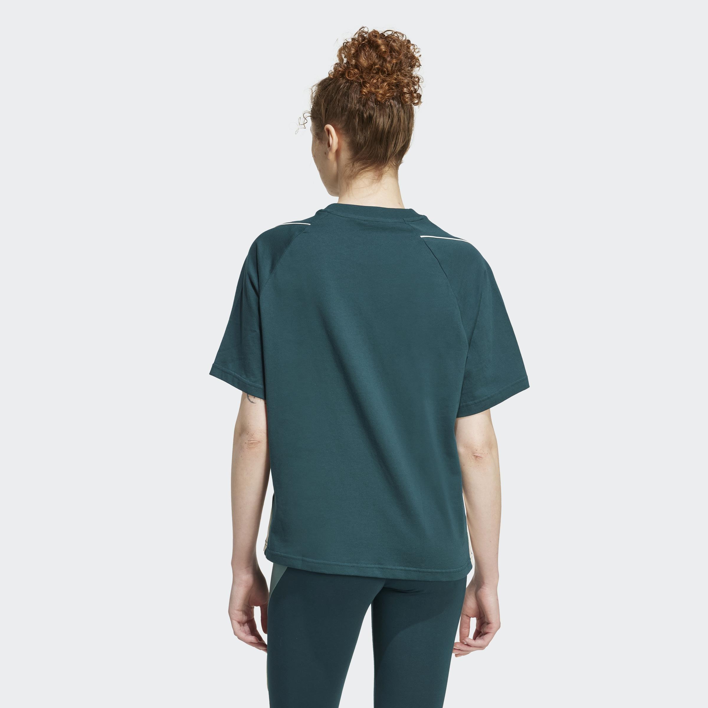 Stadium 3-Stripes T-Shirt, Green, A901_ONE, large image number 1