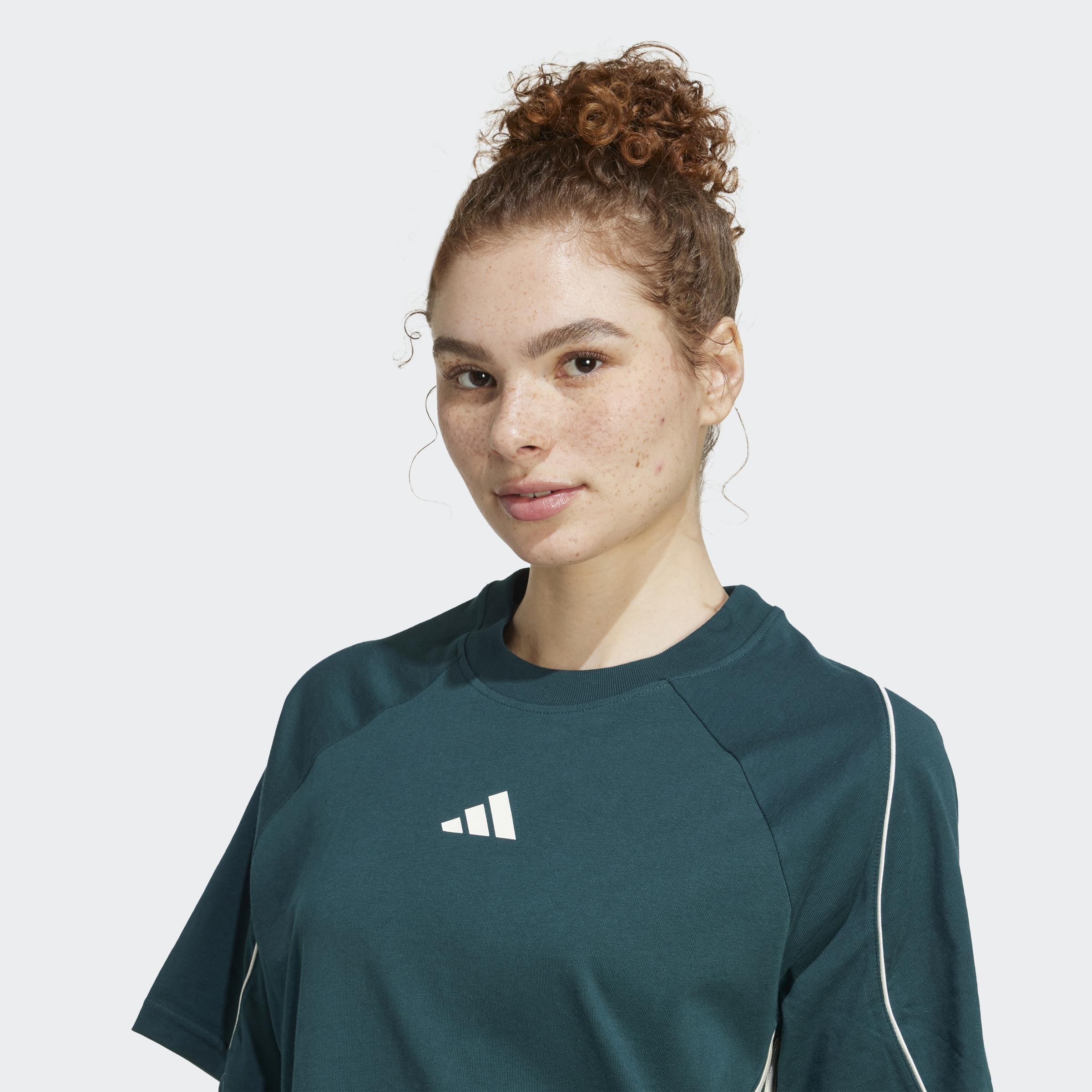 Stadium 3-Stripes T-Shirt, Green, A901_ONE, large image number 3