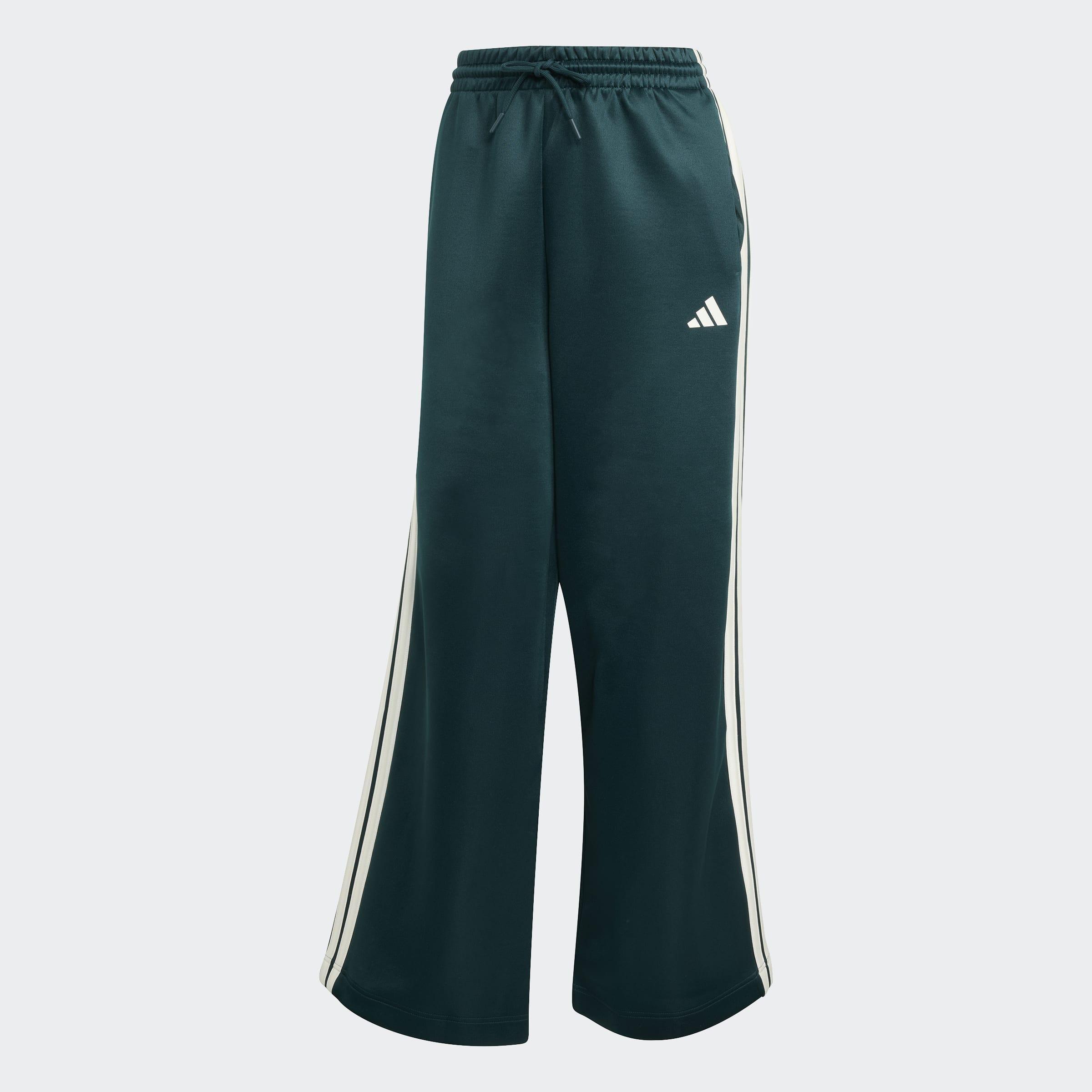 Stadium 3-Stripes Track Tracksuit Bottoms, Green, A901_ONE, large image number 0