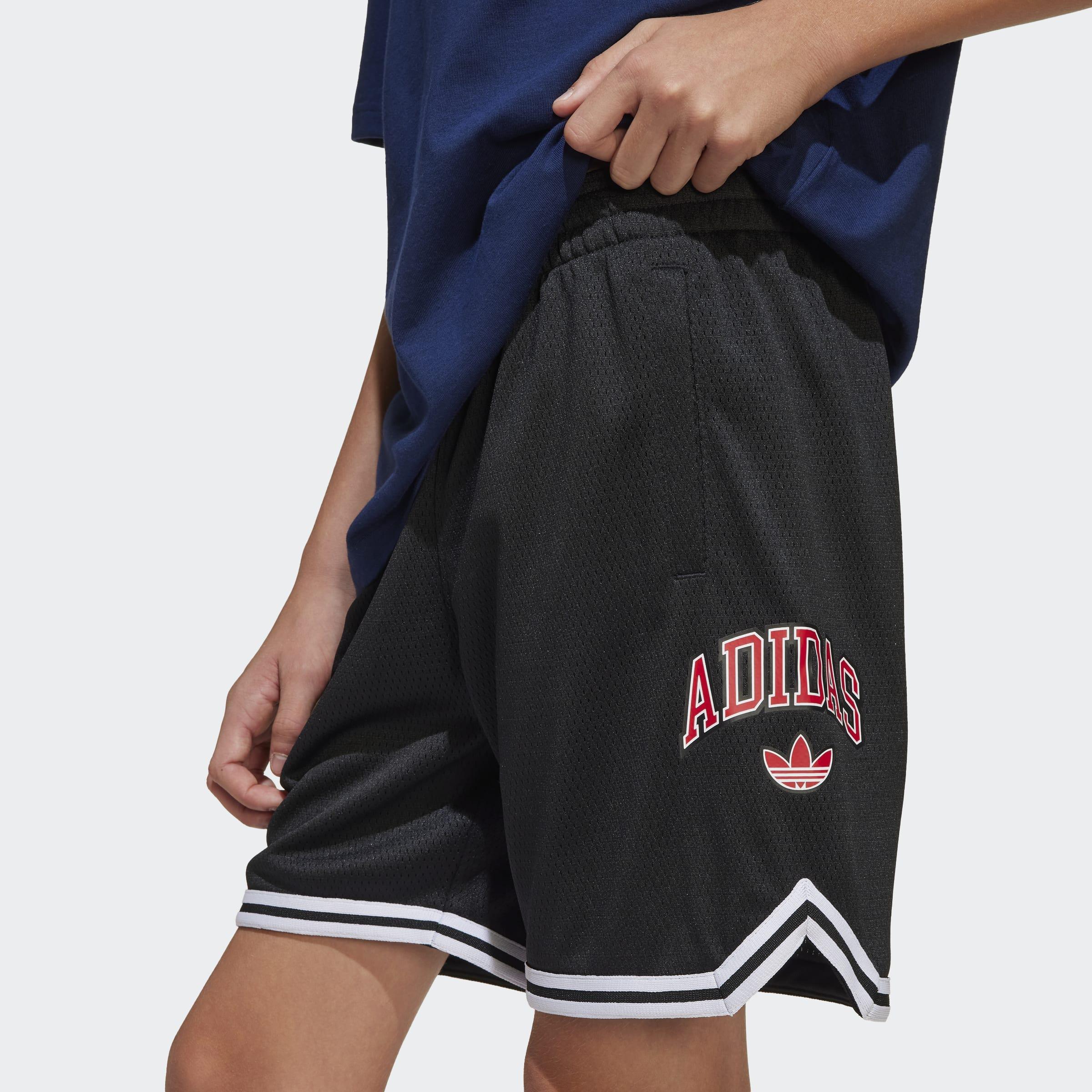 Kids Adidas Originals Shorts, Black, A901_ONE, large image number 6