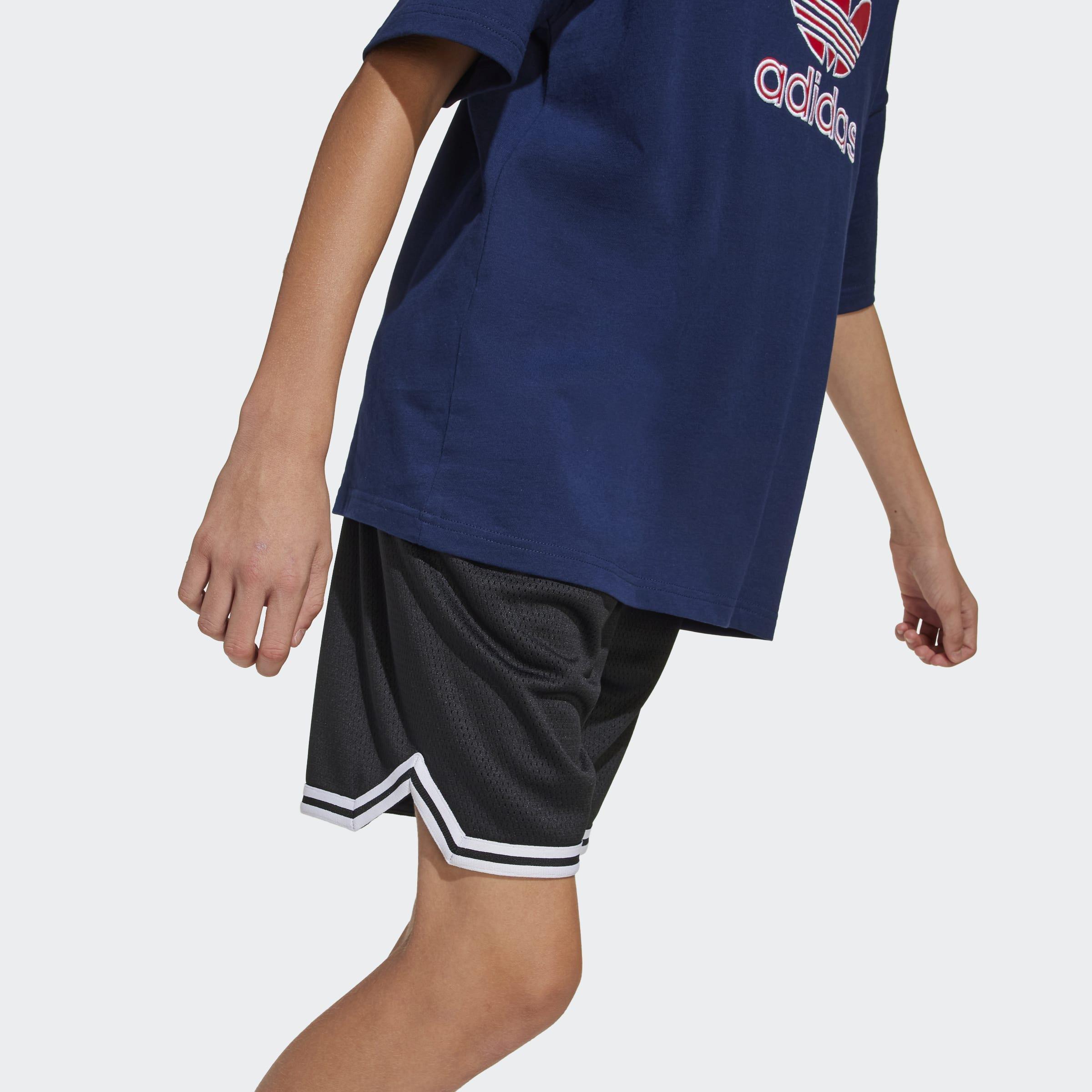 Kids Adidas Originals Shorts, Black, A901_ONE, large image number 7