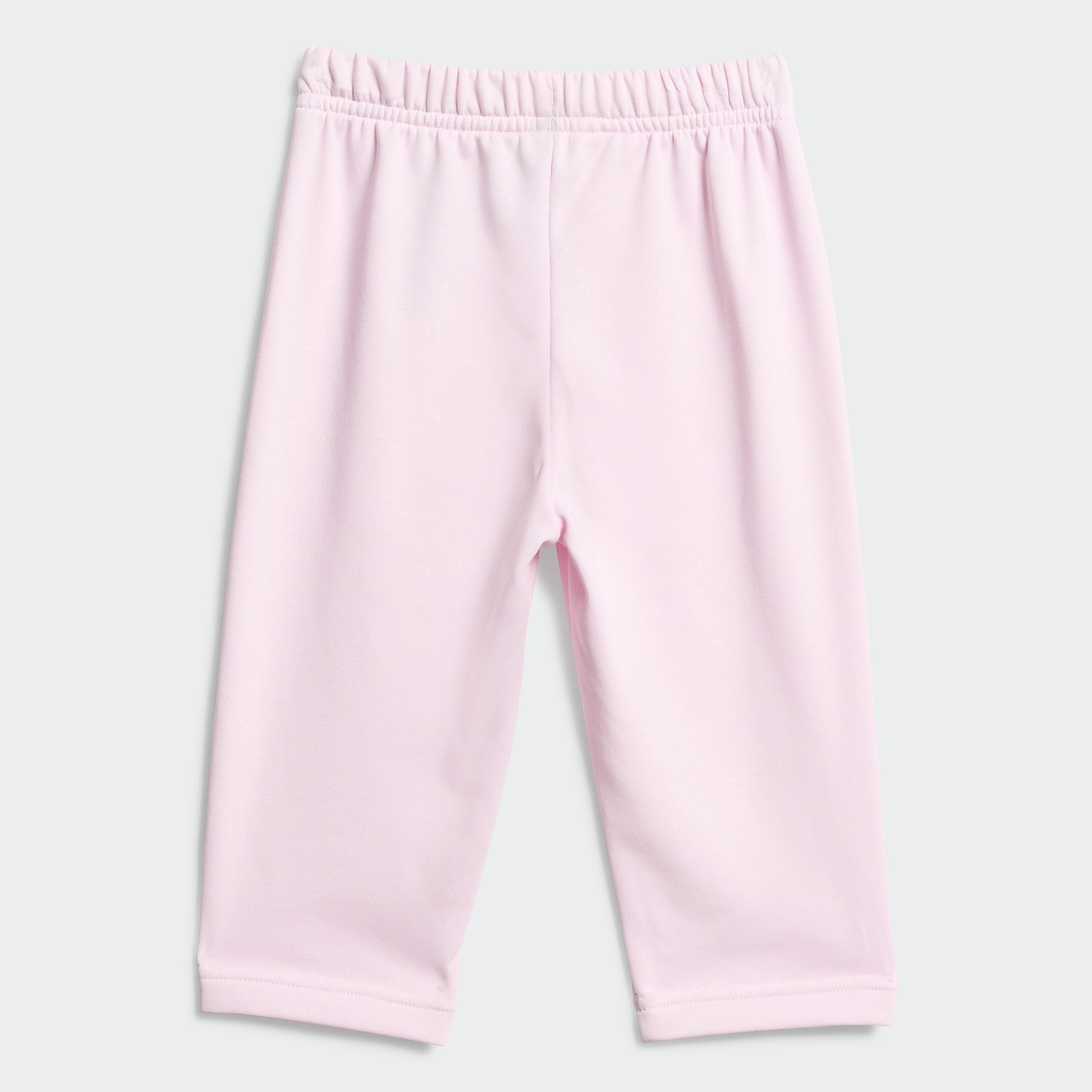 Kids Unisex Seasonal Essentials Adiraptor French Terry Jogger Set, Pink, A901_ONE, large image number 2