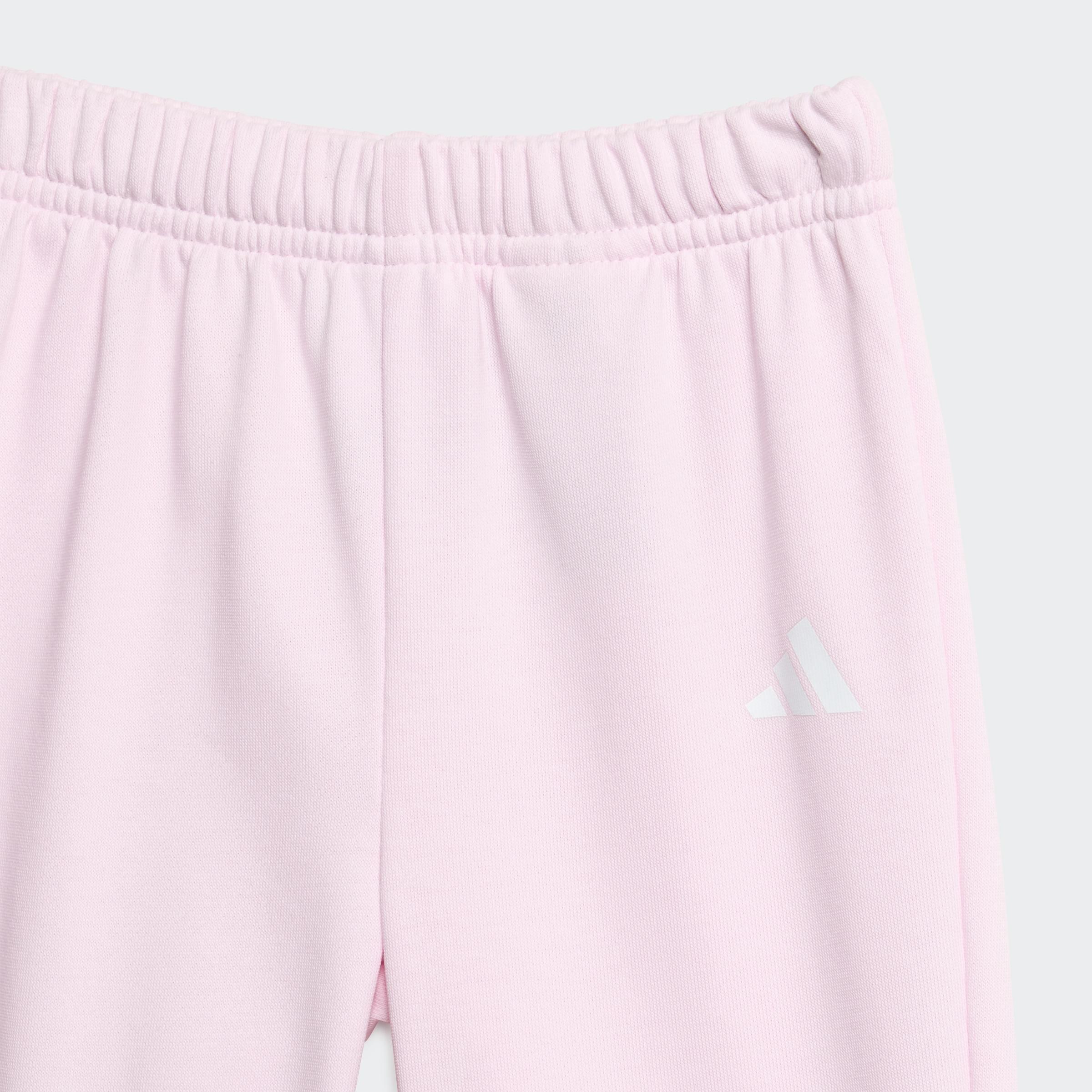 Kids Unisex Seasonal Essentials Adiraptor French Terry Jogger Set, Pink, A901_ONE, large image number 4