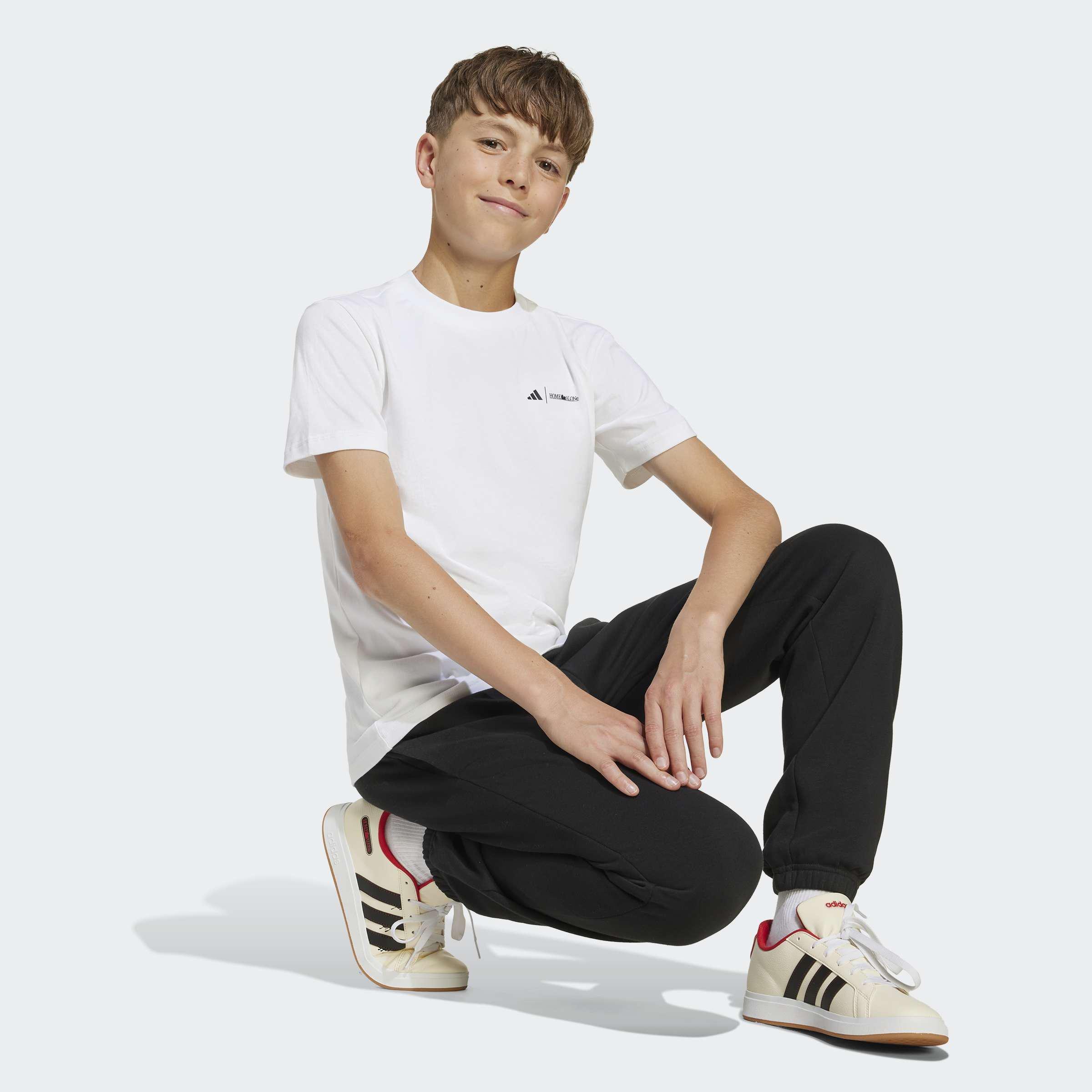 Kids Unisex Adidas 20th Century Fox Home Alone Graphics T-Shirt, White, A901_ONE, large image number 4