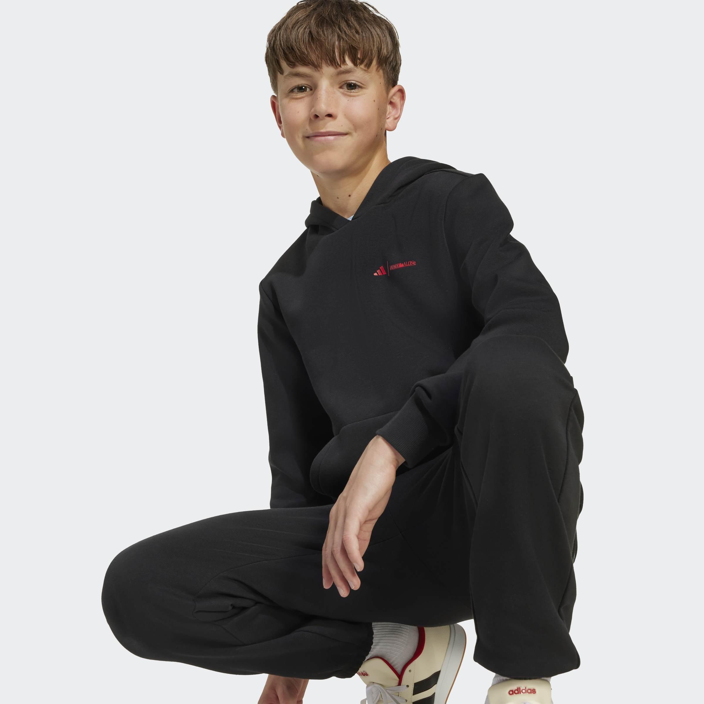 Kids Unisex Adidas 20th Century Fox Home Alone Sweat, Black, A901_ONE, large image number 3