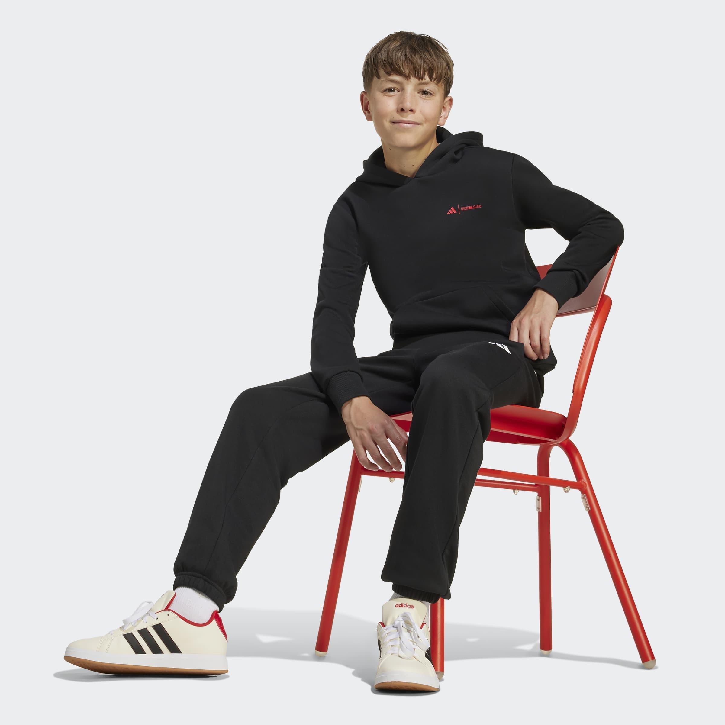 Kids Unisex Adidas 20th Century Fox Home Alone Sweat, Black, A901_ONE, large image number 6