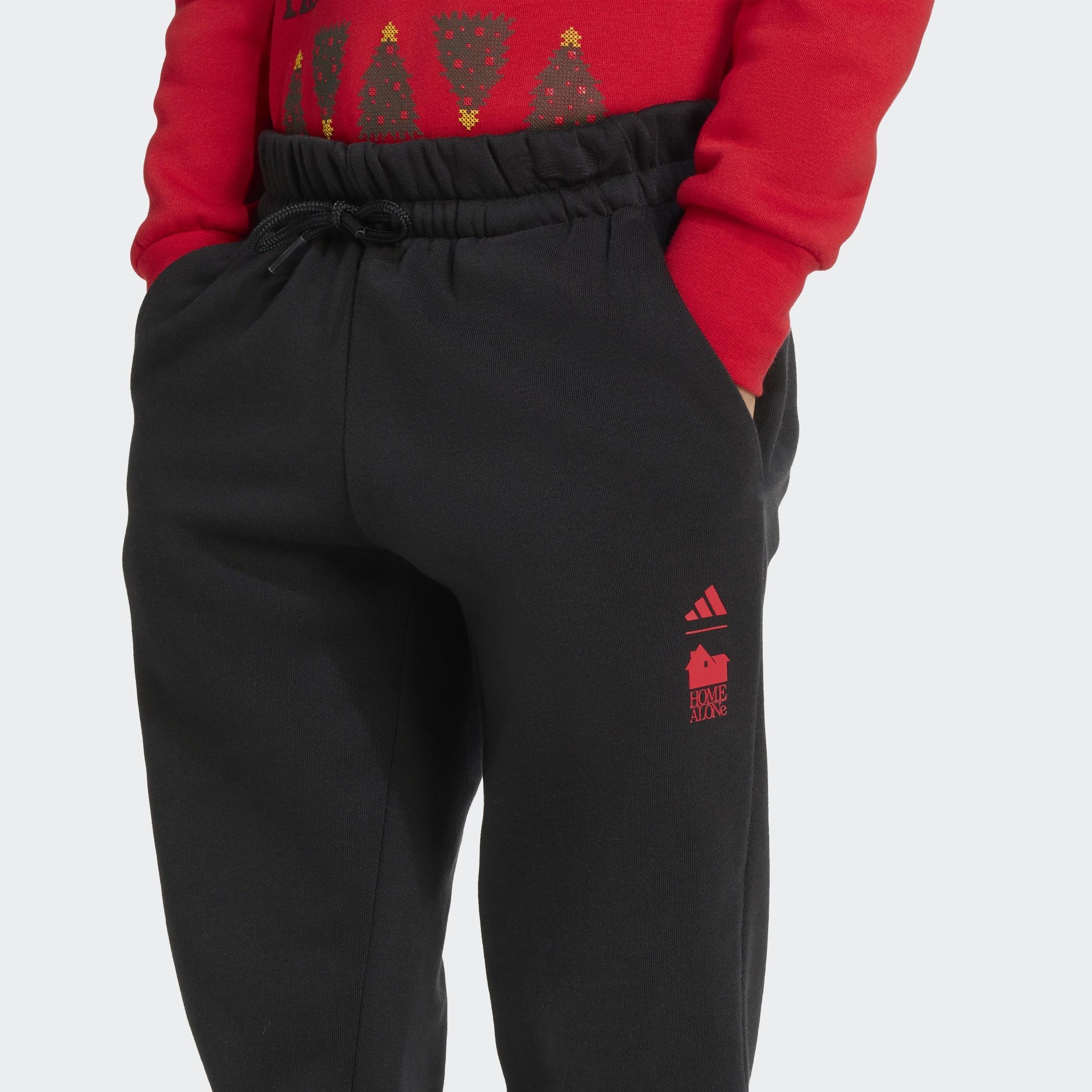 Kids Unisex Adidas 20th Century Fox Home Alone Jogger, Red, A901_ONE, large image number 3