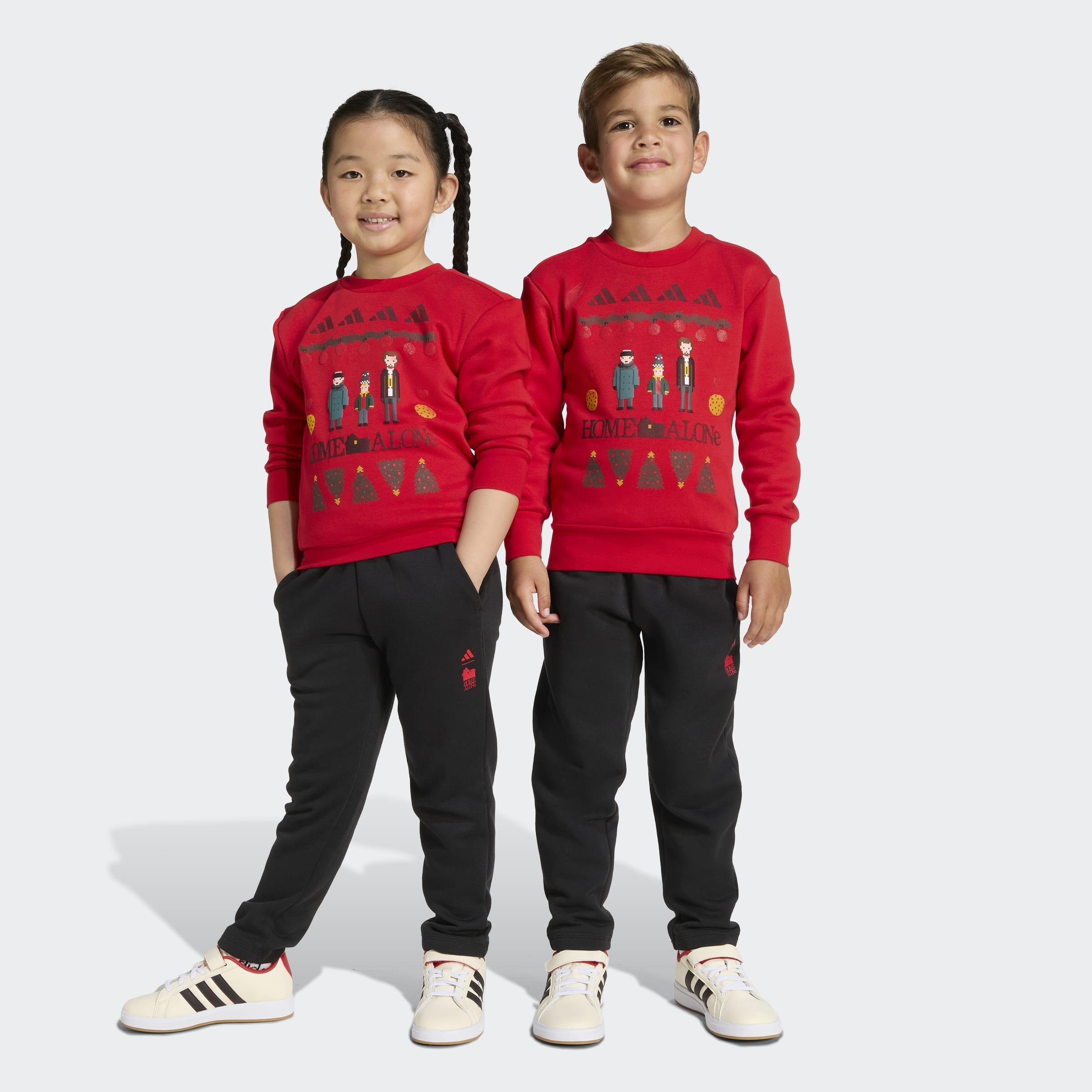 Kids Unisex Adidas 20th Century Fox Home Alone Jogger, Red, A901_ONE, large image number 6