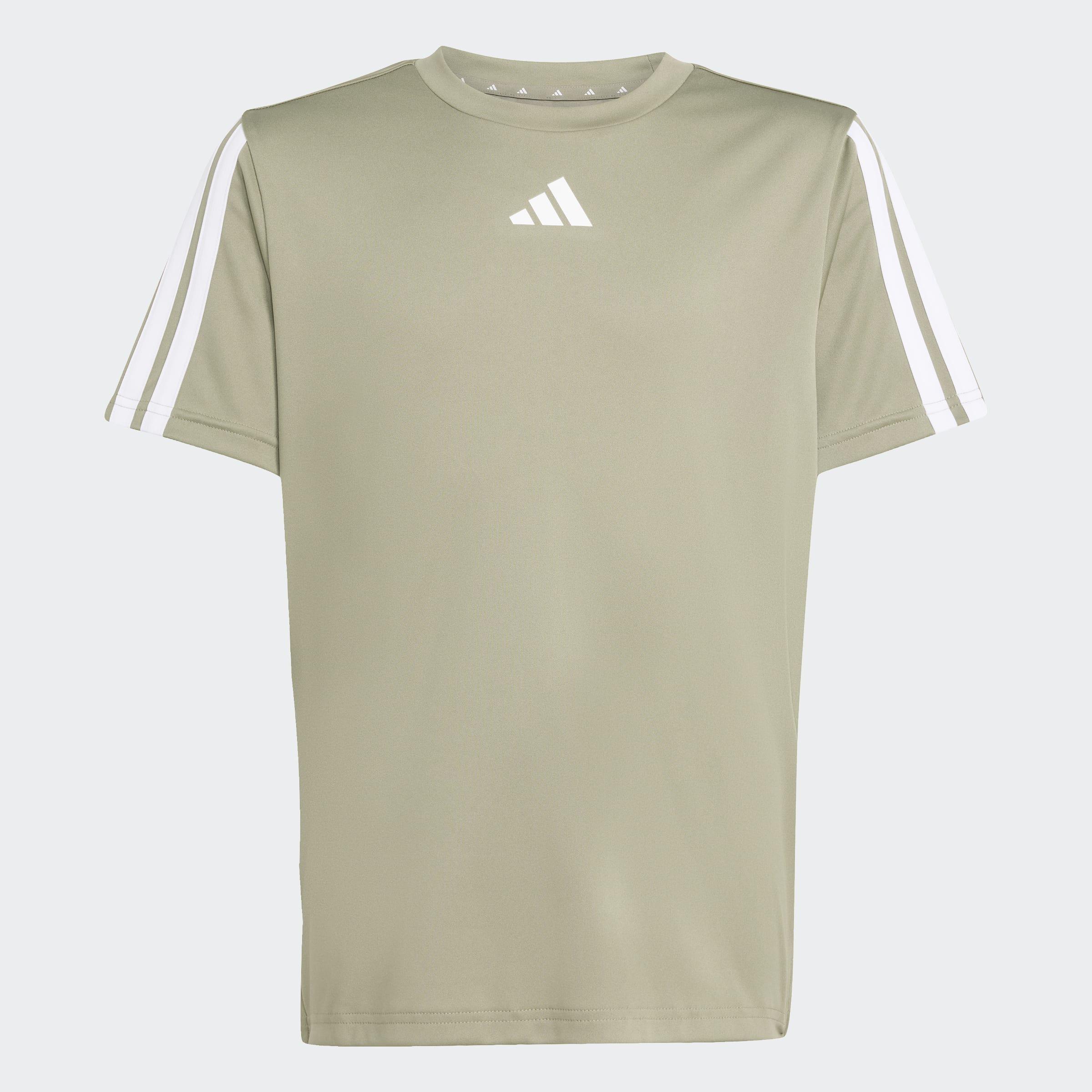 Kids Train Essentials 3-Stripes T-Shirt, Green, A901_ONE, large image number 0