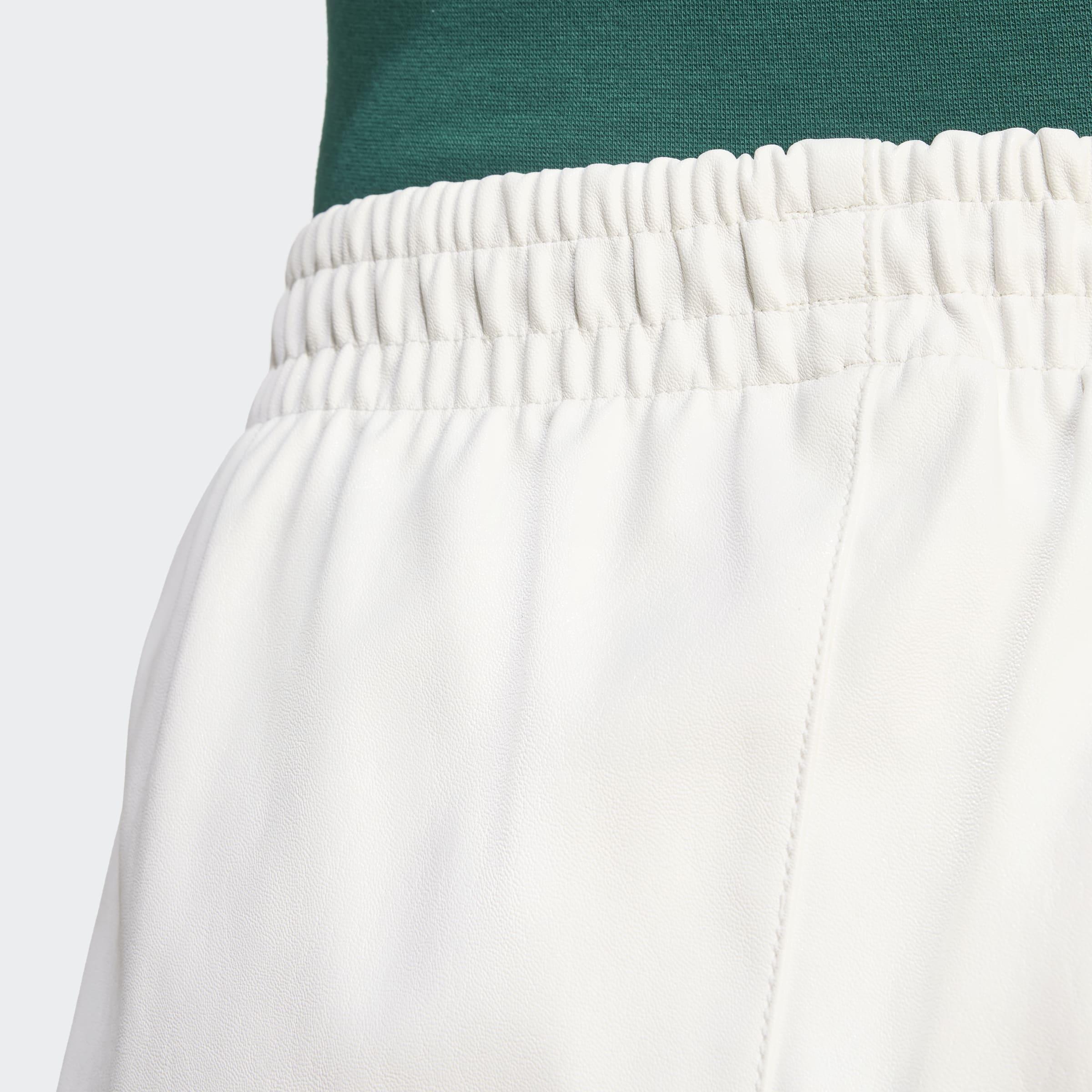 Pleather Sprinter Shorts, White, A901_ONE, large image number 2