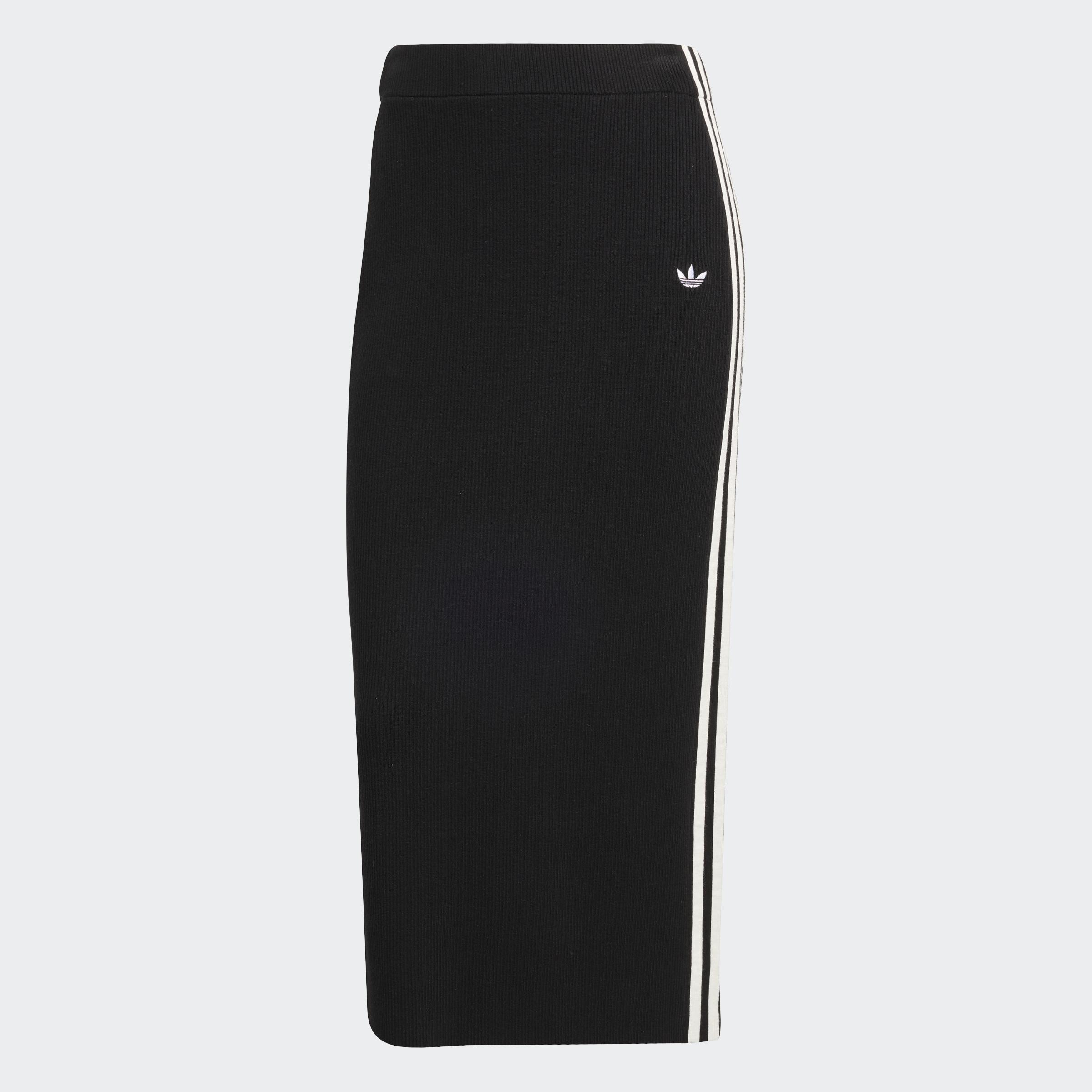 Adicolor Knit 3-Stripes Skirt, Black, A901_ONE, medium