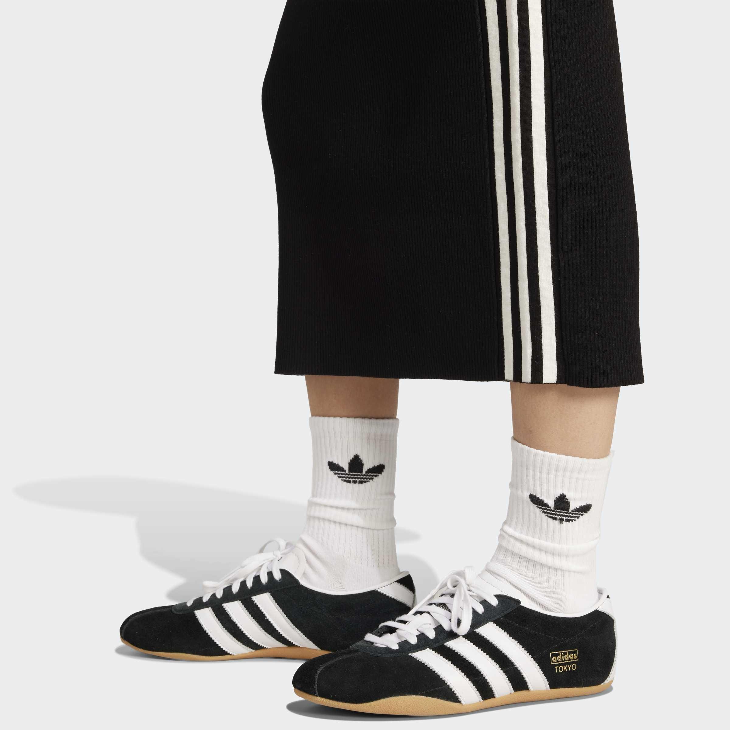 Adicolor Knit 3-Stripes Skirt, Black, A901_ONE, large image number 2