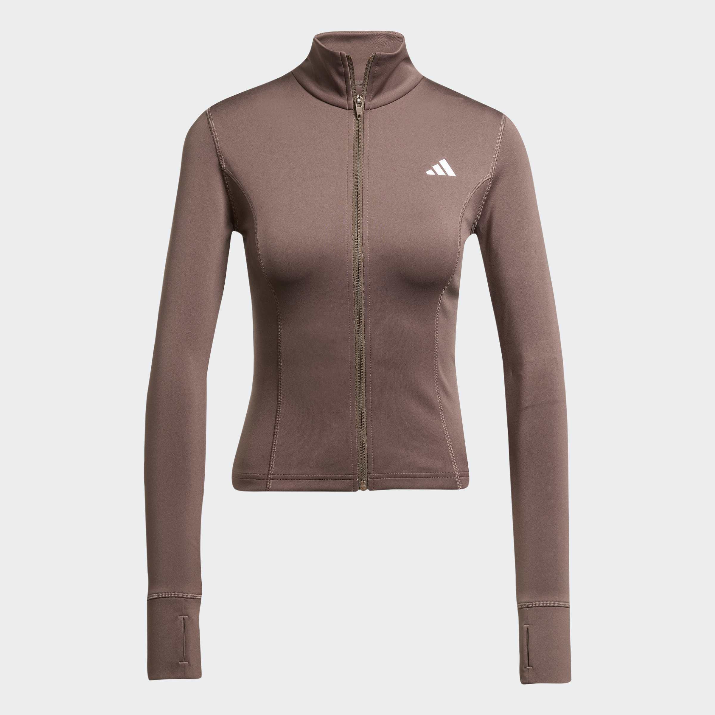 Optime Essentials Full-Zip Jacket, Brown, A901_ONE, large image number 0