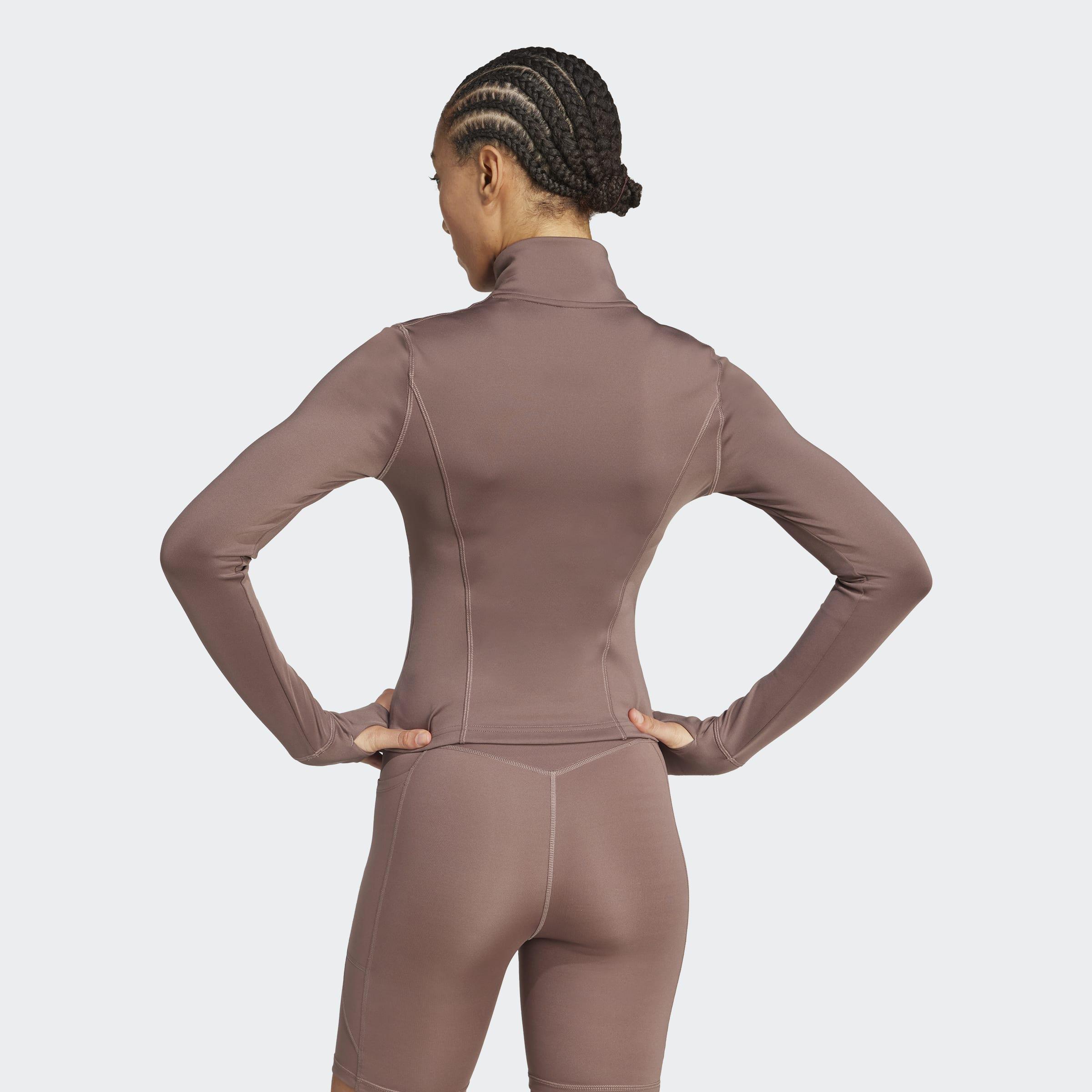 Optime Essentials Full-Zip Jacket, Brown, A901_ONE, large image number 1