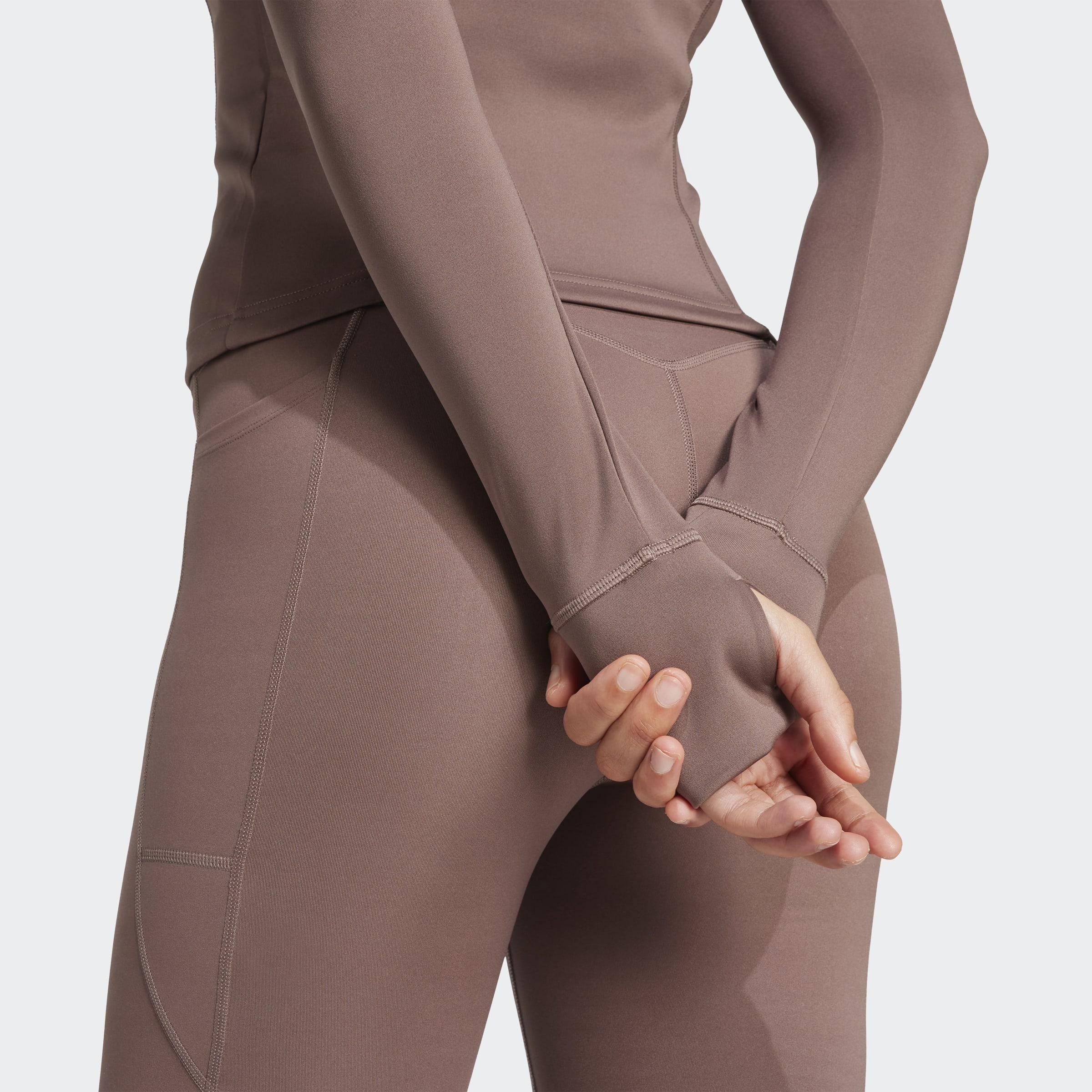 Optime Essentials Full-Zip Jacket, Brown, A901_ONE, large image number 3