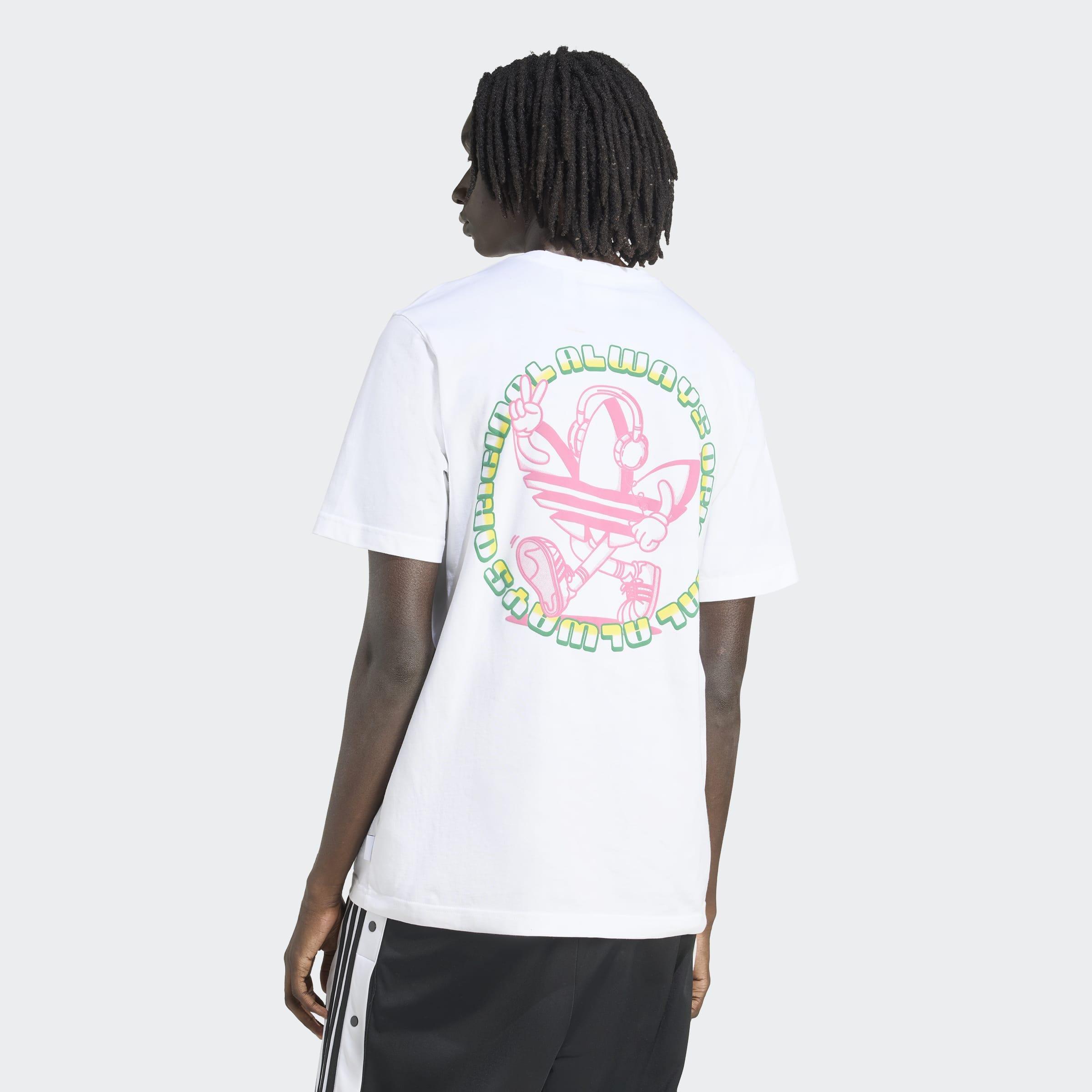 Trefoil Series Loose T-Shirt, White, A901_ONE, large image number 1