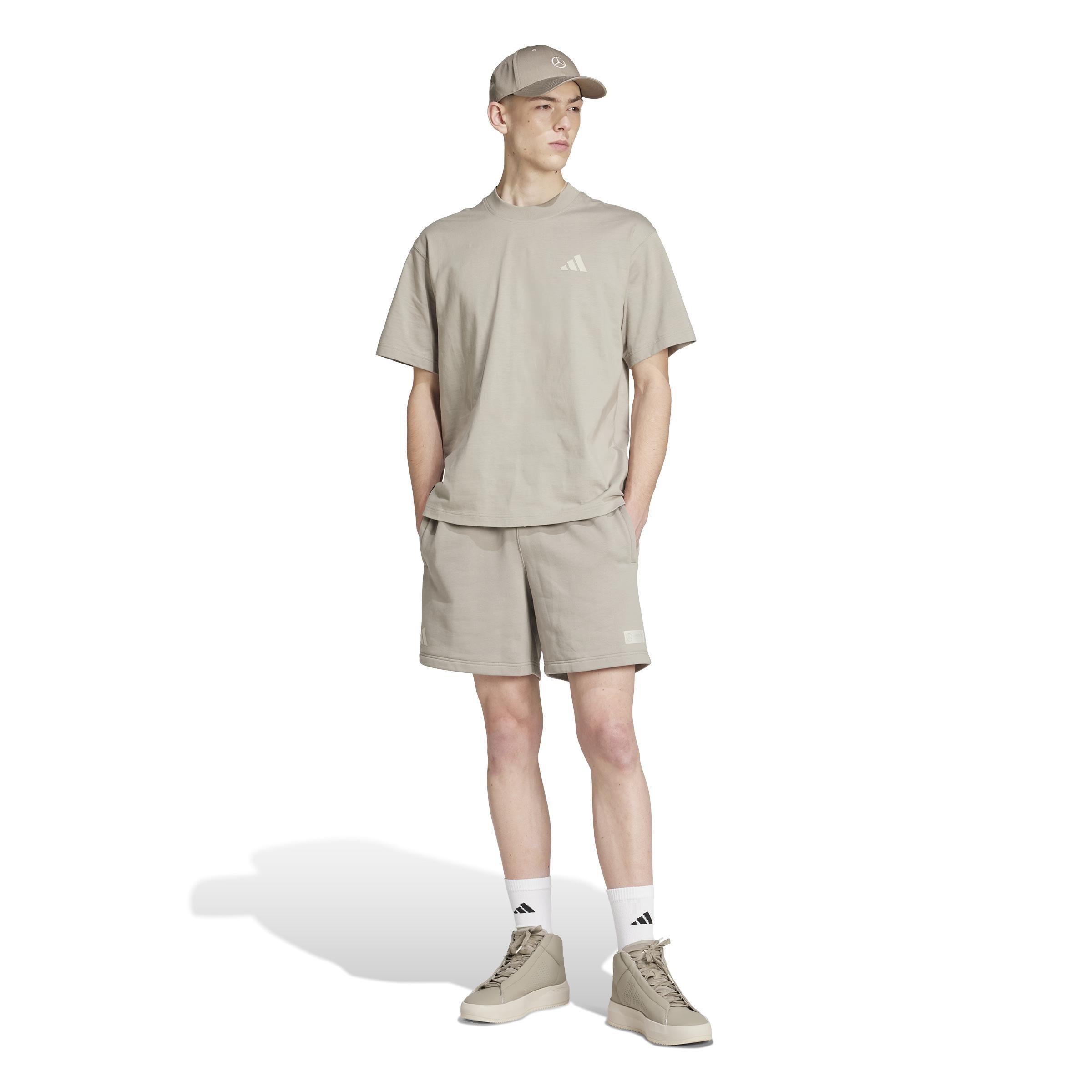 Mercedes - AMG Petronas Formula One Team Premium Sweat Short, Beige, A901_ONE, large image number 10