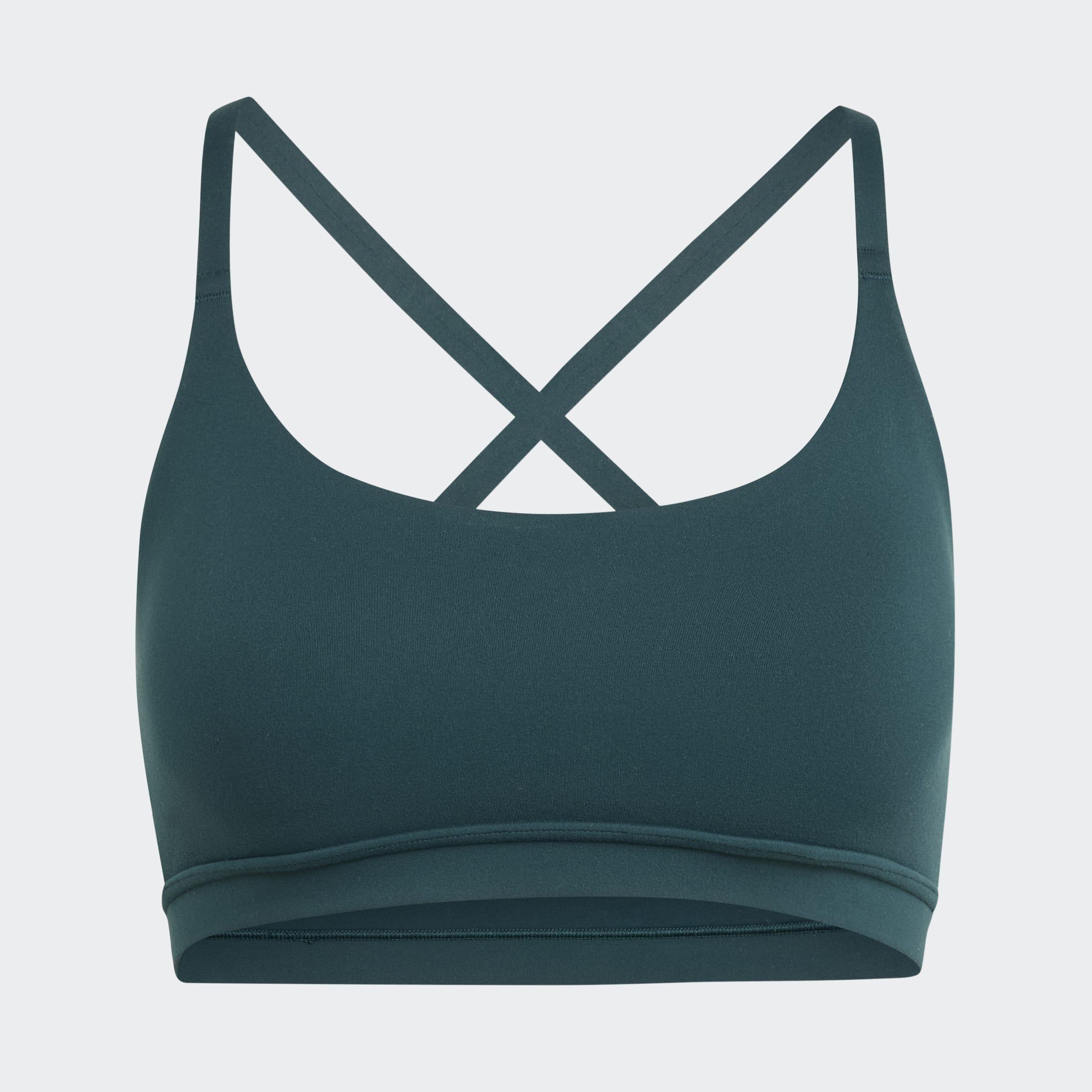 Adidas All Me Light Support Bra, Green, A901_ONE, large image number 0
