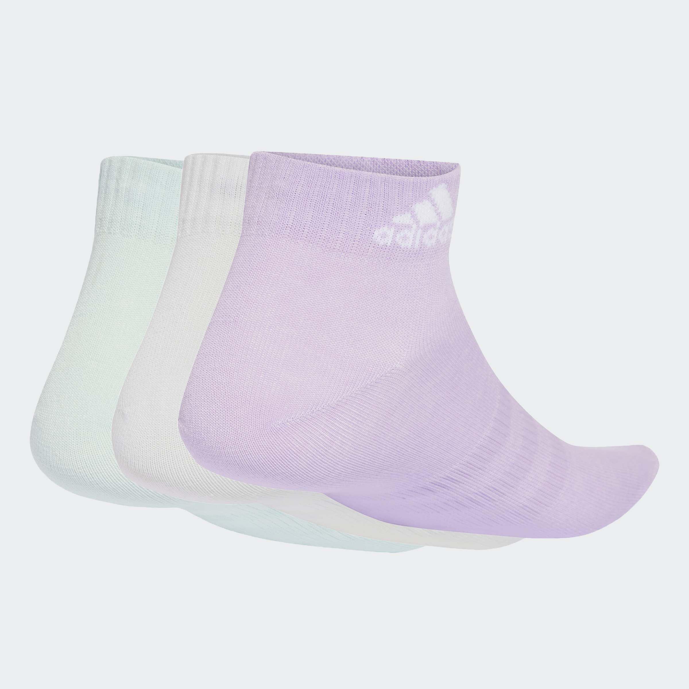 Unisex Thin And Light Ankle Socks - 3 Pairs, Multicolour