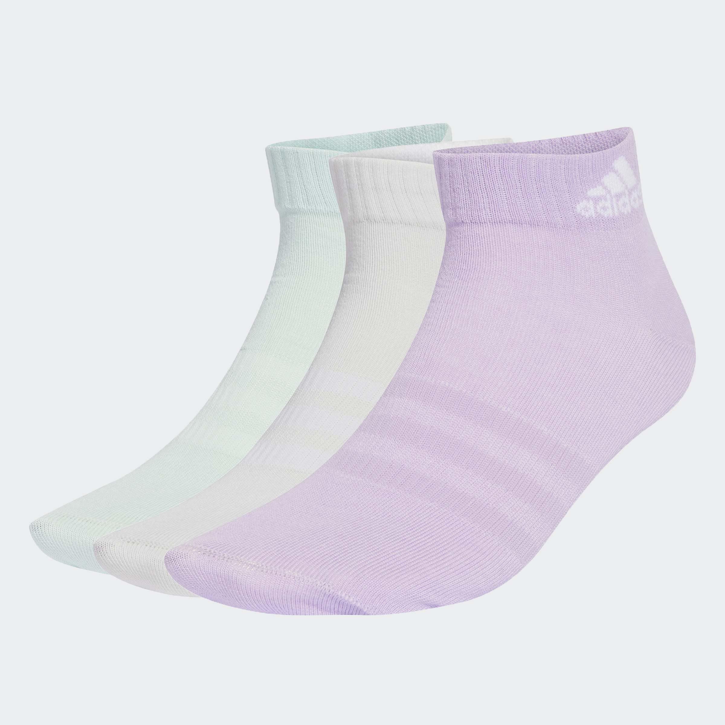 Unisex Thin And Light Ankle Socks - 3 Pairs, Multicolour, A901_ONE, large image number 3
