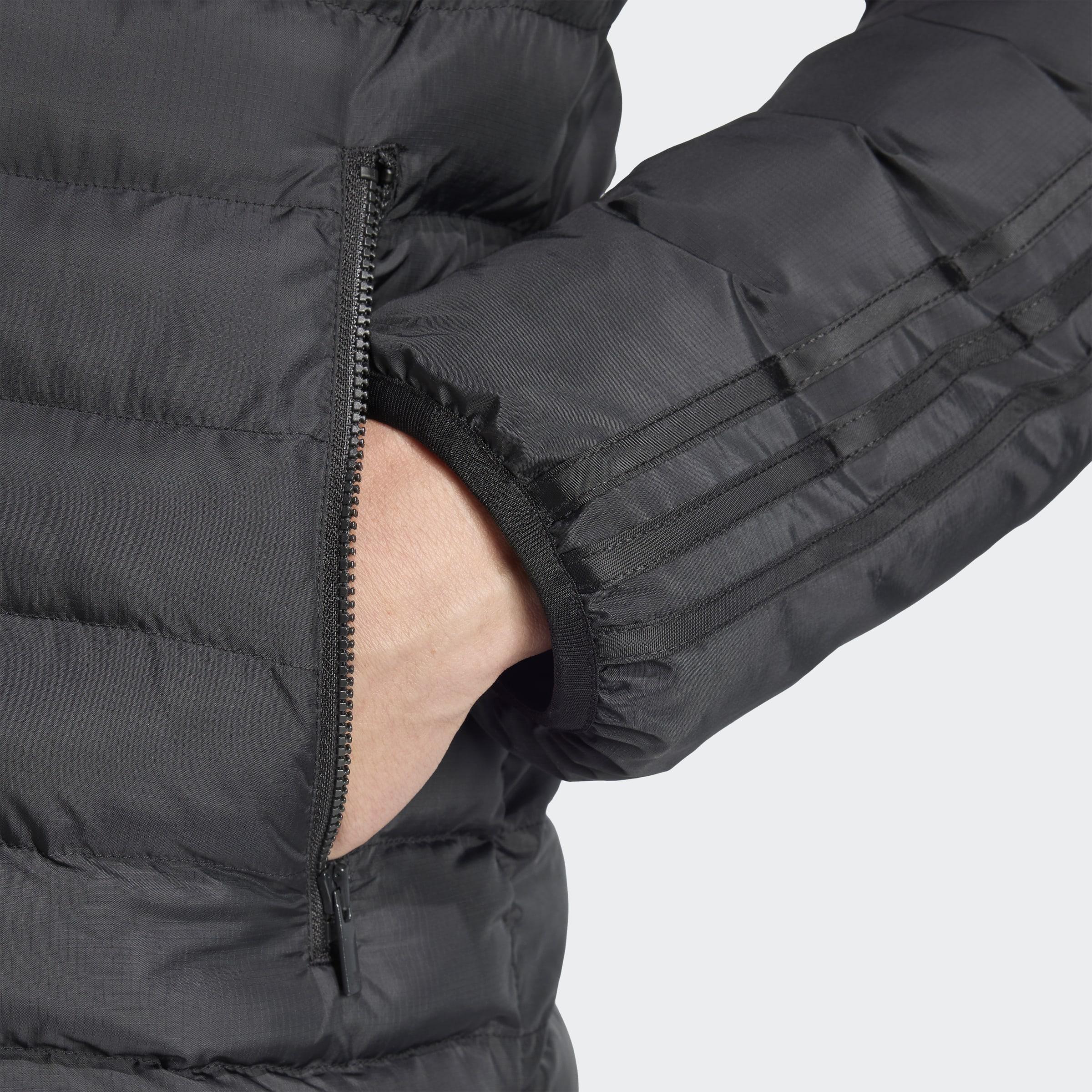 Padded Collar Jacket, Black, A901_ONE, large image number 3