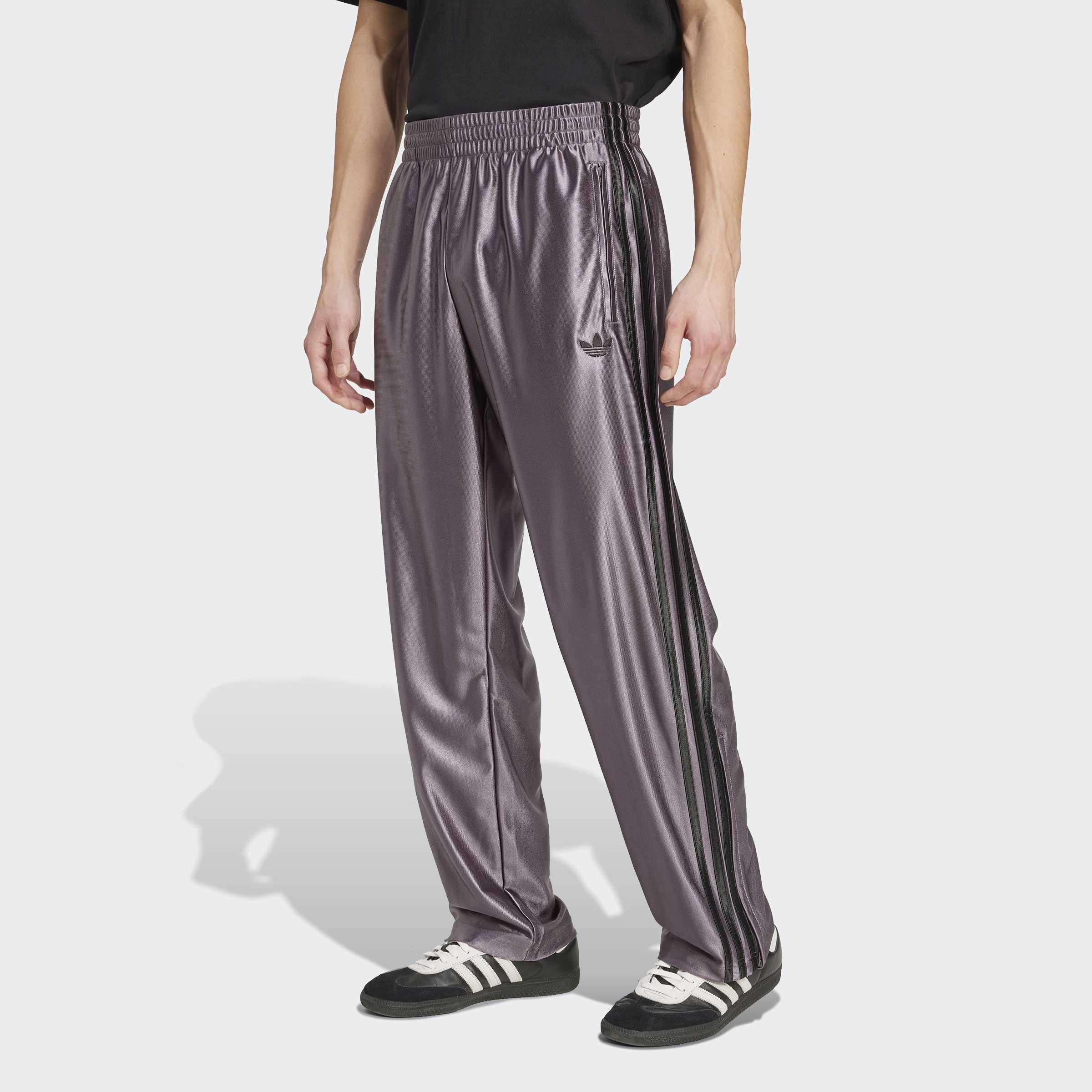 Firebird Adicolor Metallic Track Tracksuit Bottoms, Grey, A901_ONE, large image number 4