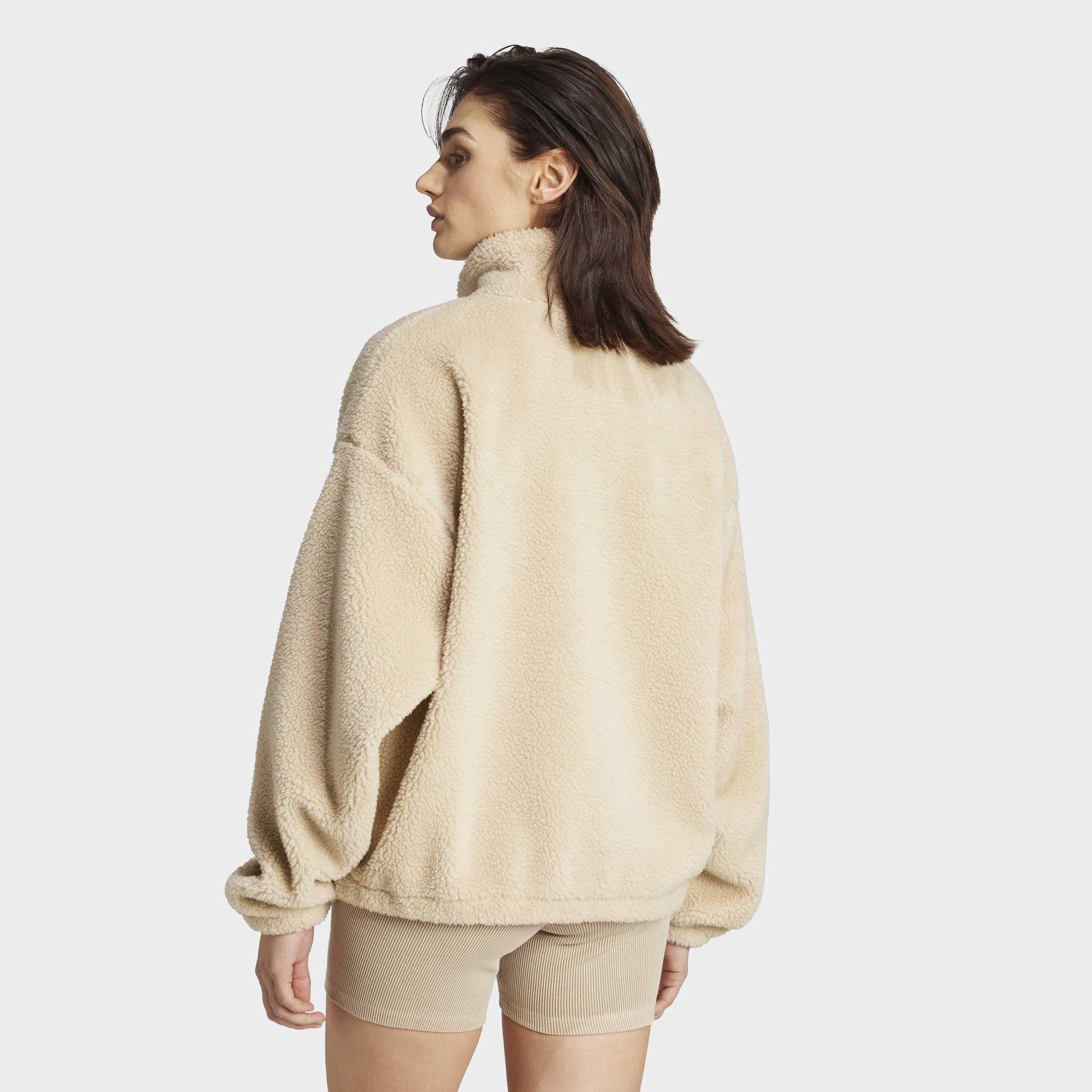 Essentials Teddy Jacket, Beige, A901_ONE, large image number 1