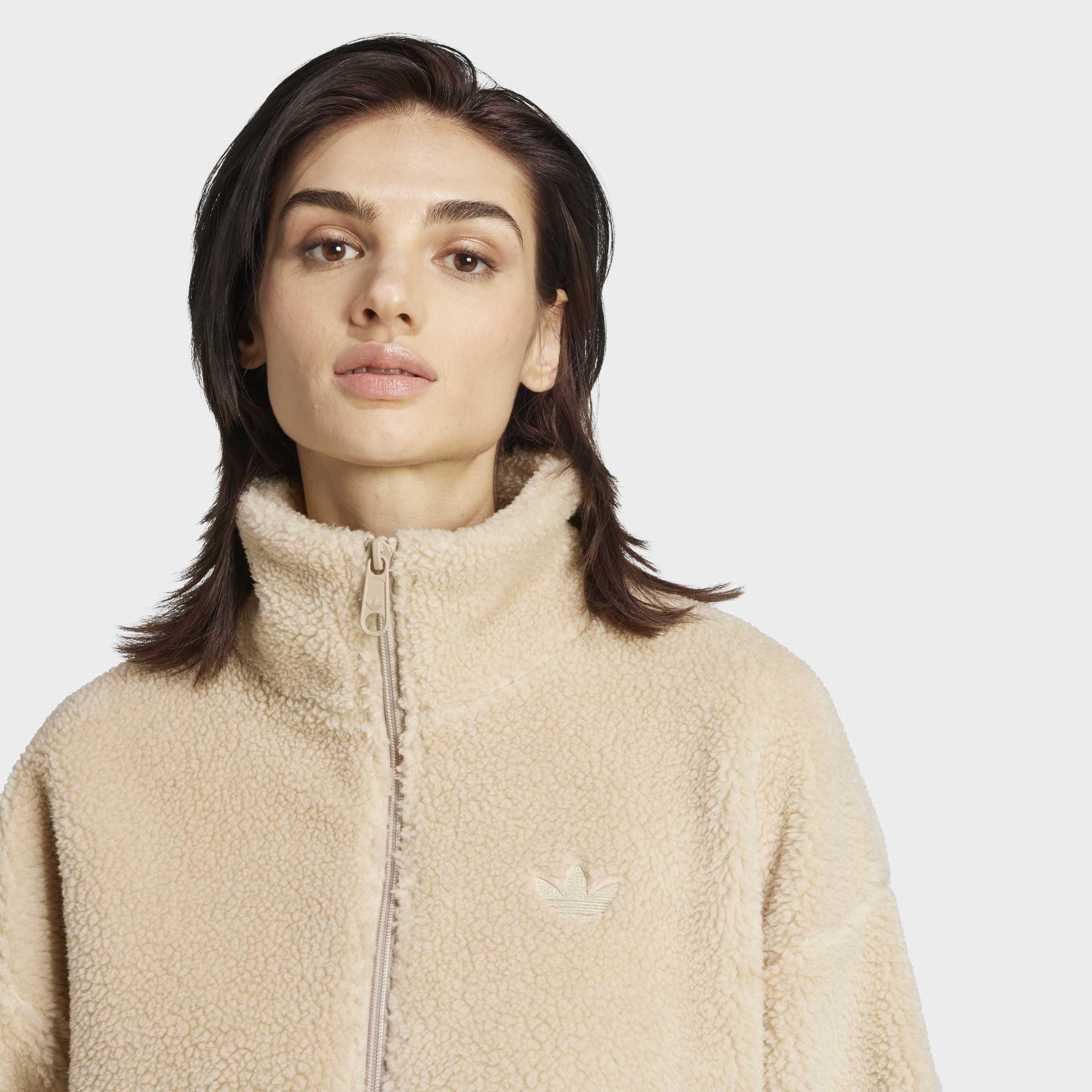 Essentials Teddy Jacket, Beige, A901_ONE, large image number 2