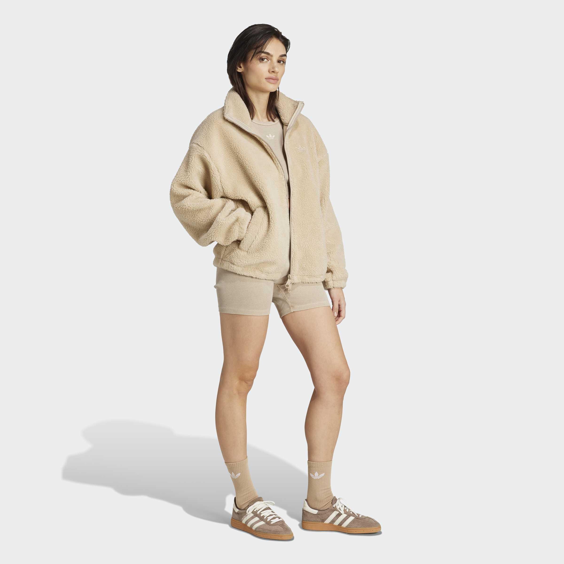 Essentials Teddy Jacket, Beige, A901_ONE, large image number 4