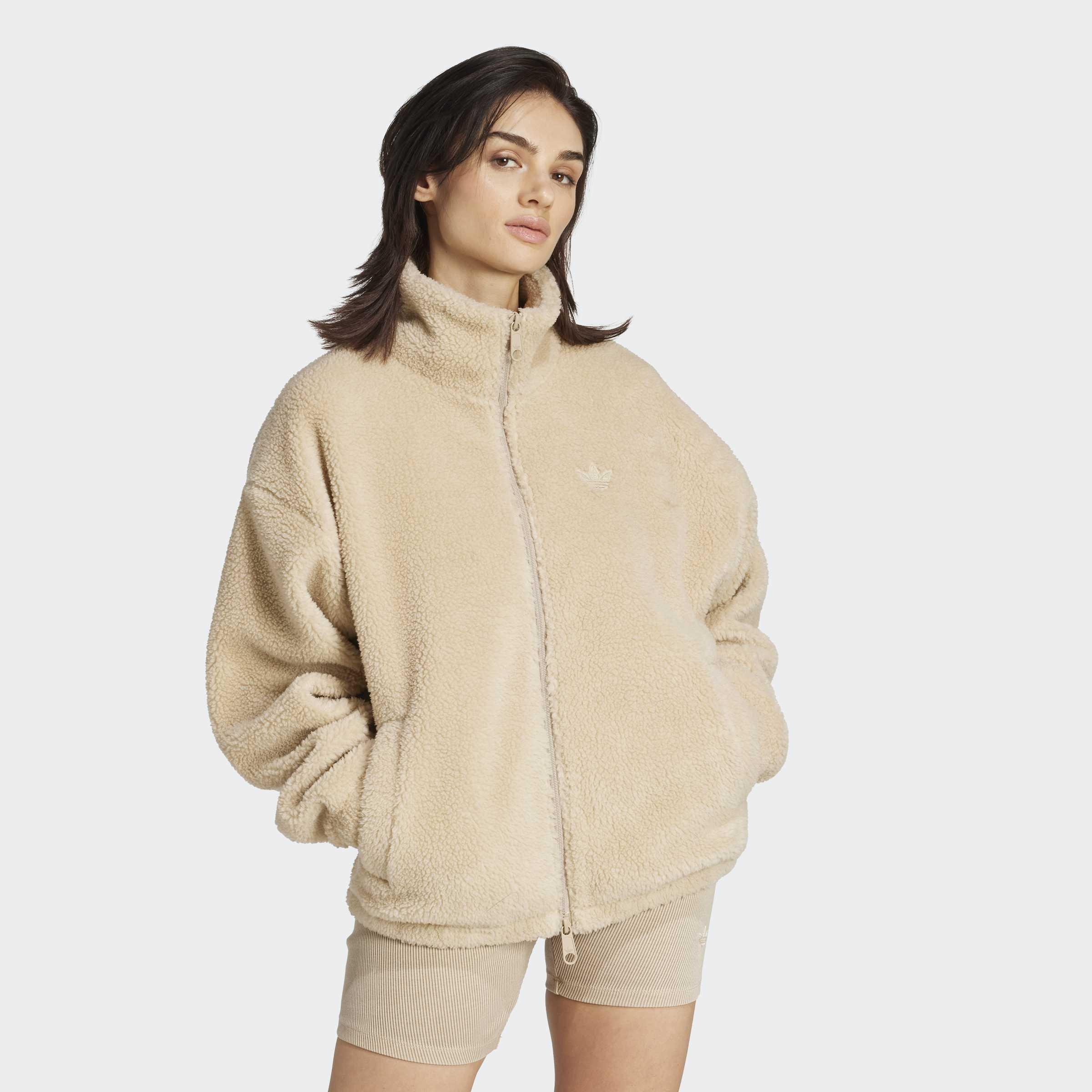 Essentials Teddy Jacket, Beige, A901_ONE, large image number 5