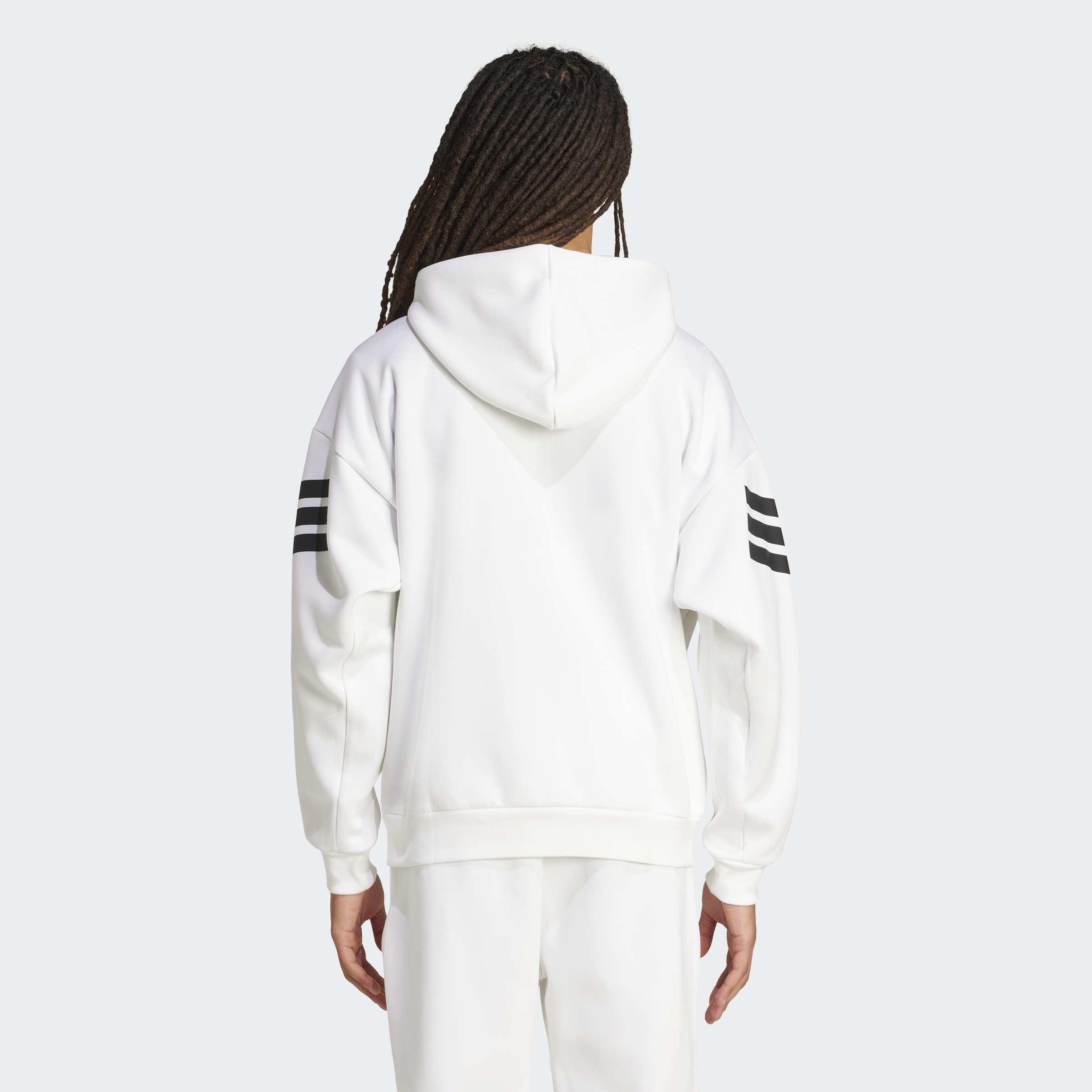 Future Icons 3-Stripes Full-Zip Hoodie, White