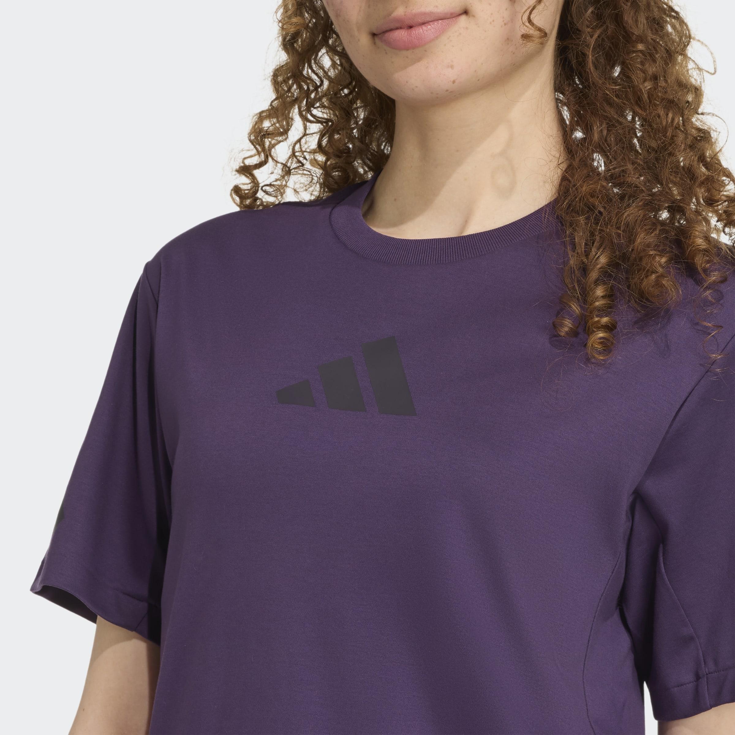 Adidas Z.N.E. T-Shirt, Purple, A901_ONE, large image number 2