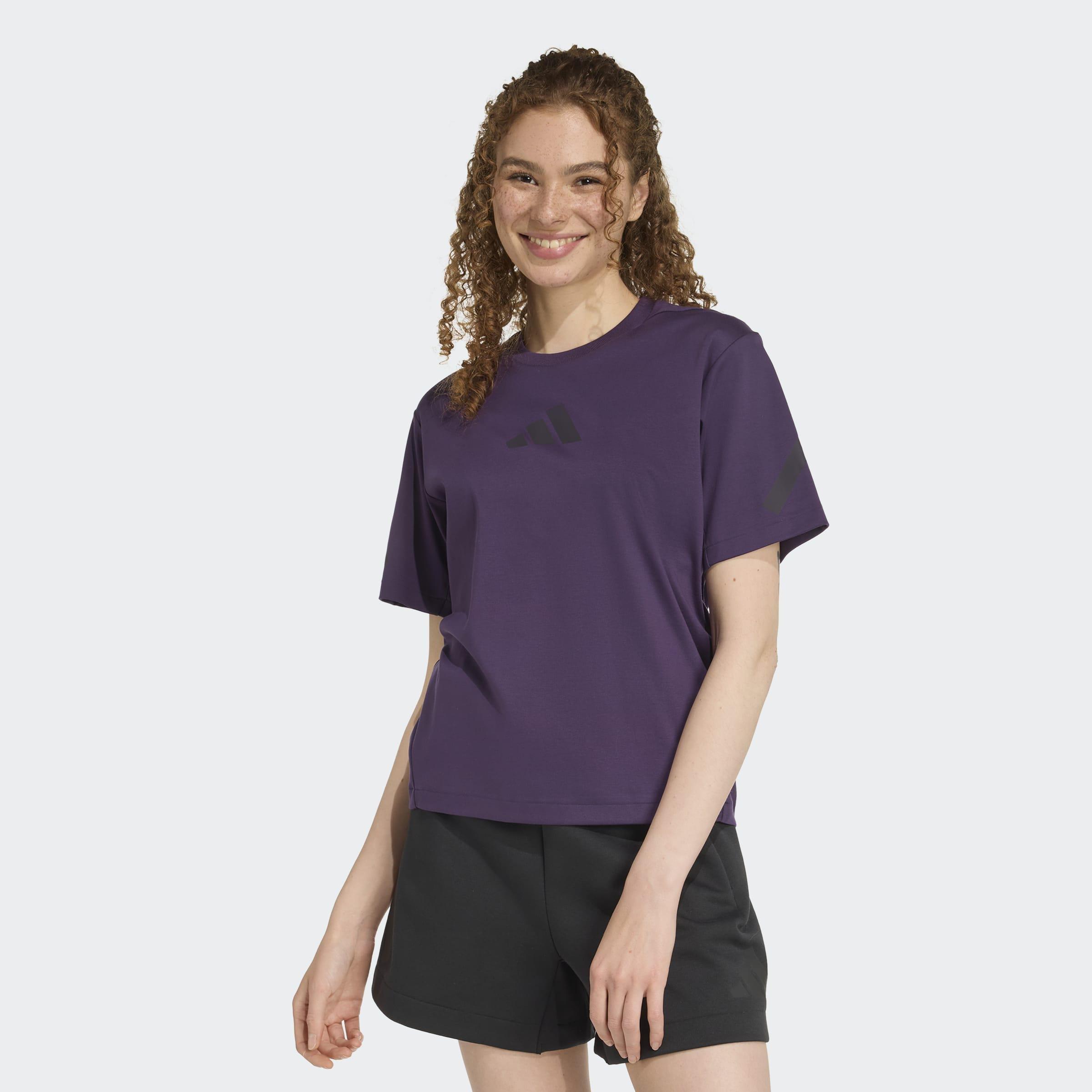 Adidas Z.N.E. T-Shirt, Purple, A901_ONE, large image number 4