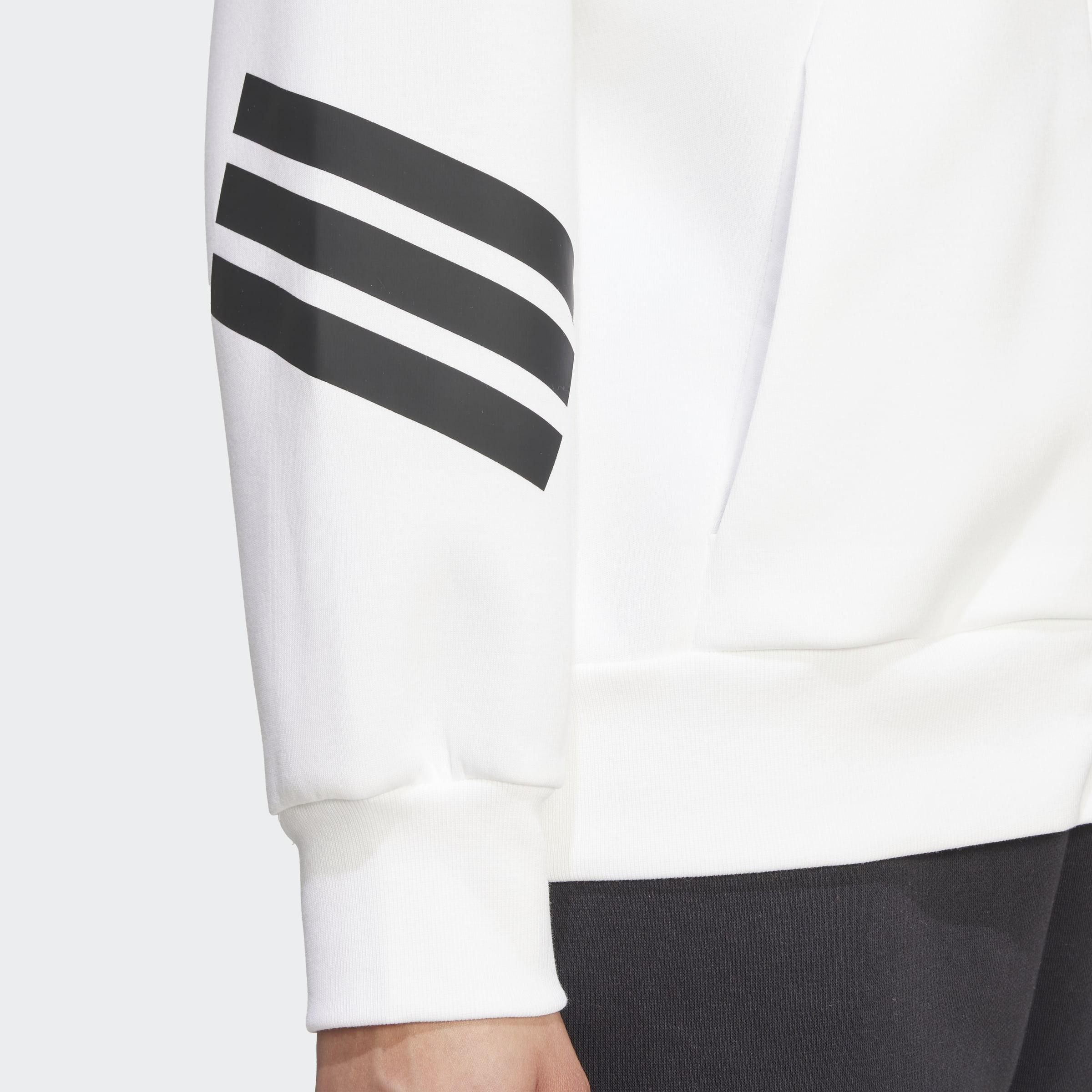 Future Icons 3-Stripes Full-Zip Hoodie, White, A901_ONE, large image number 2