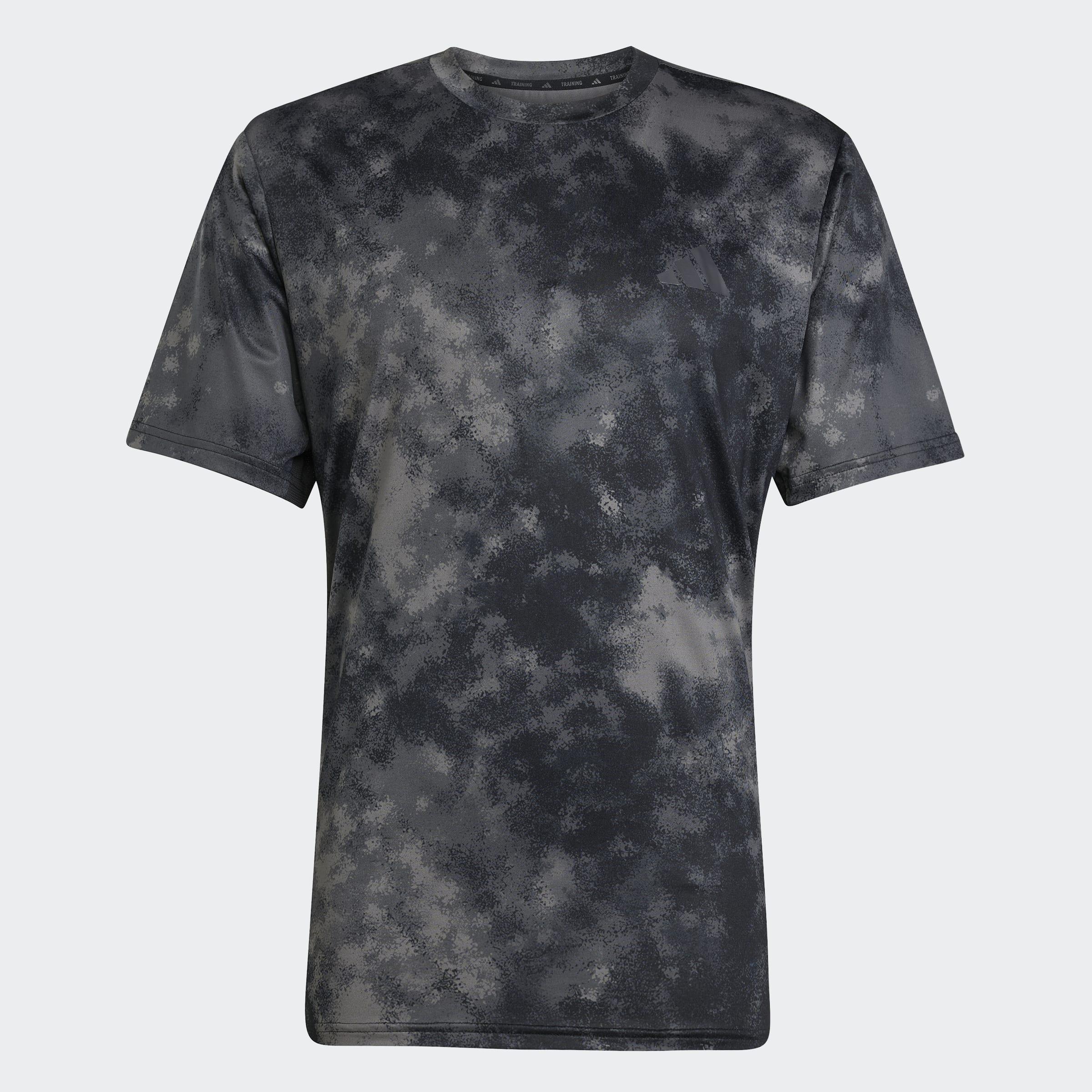 Train Essentials Seasonal All Over Print T-Shirt, Black, A901_ONE, medium