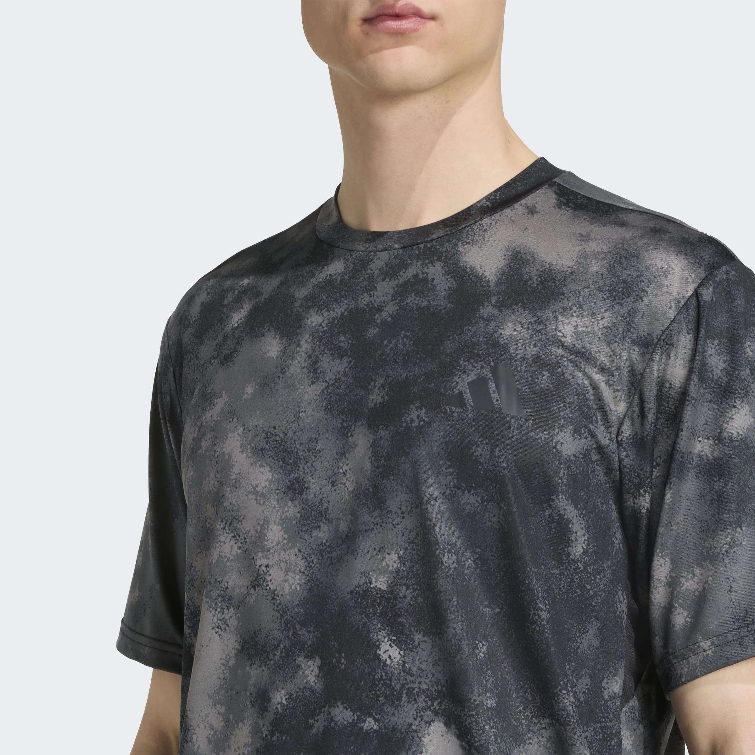 Train Essentials Seasonal All Over Print T-Shirt, Black, A901_ONE, large image number 3
