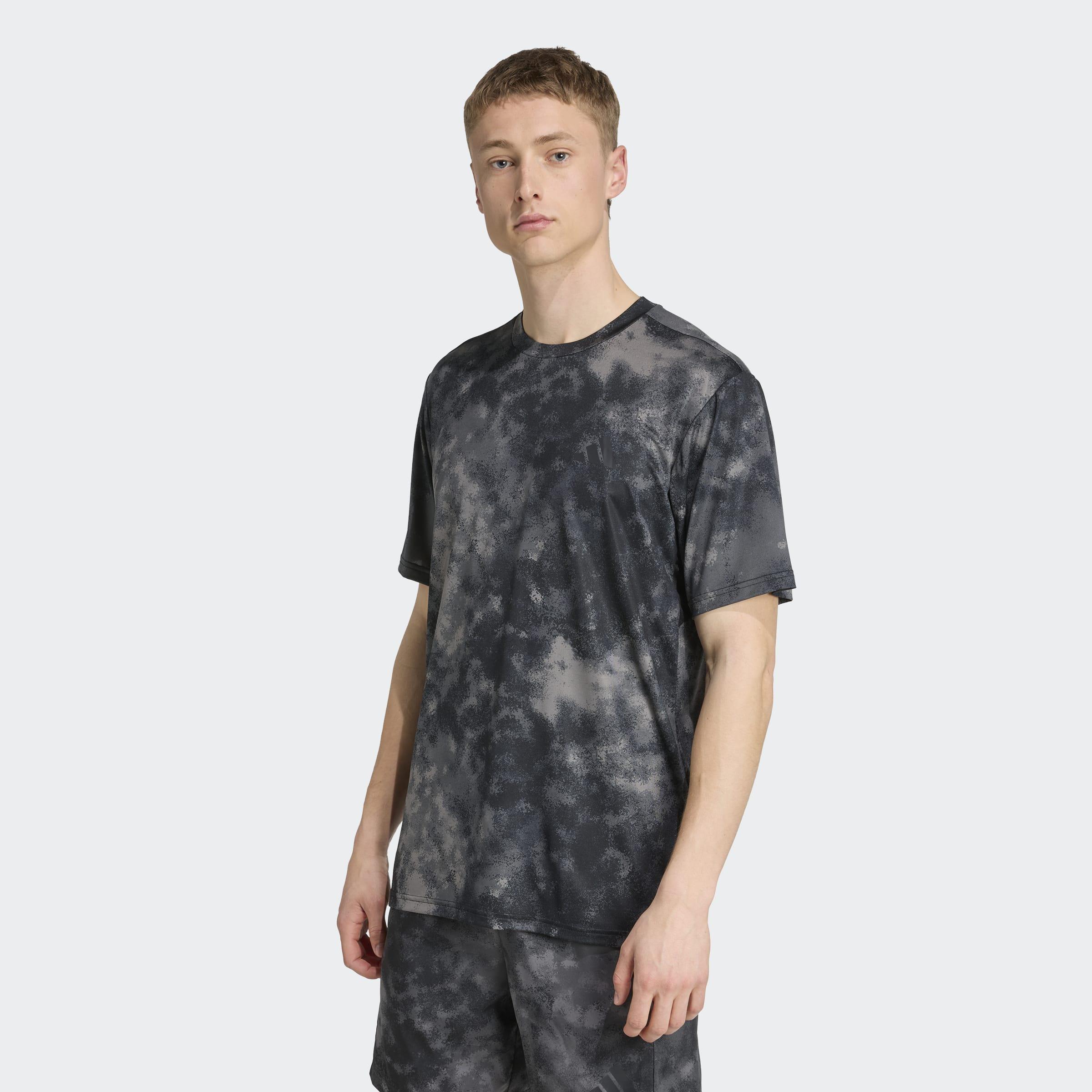 Train Essentials Seasonal All Over Print T-Shirt, Black, A901_ONE, large image number 4