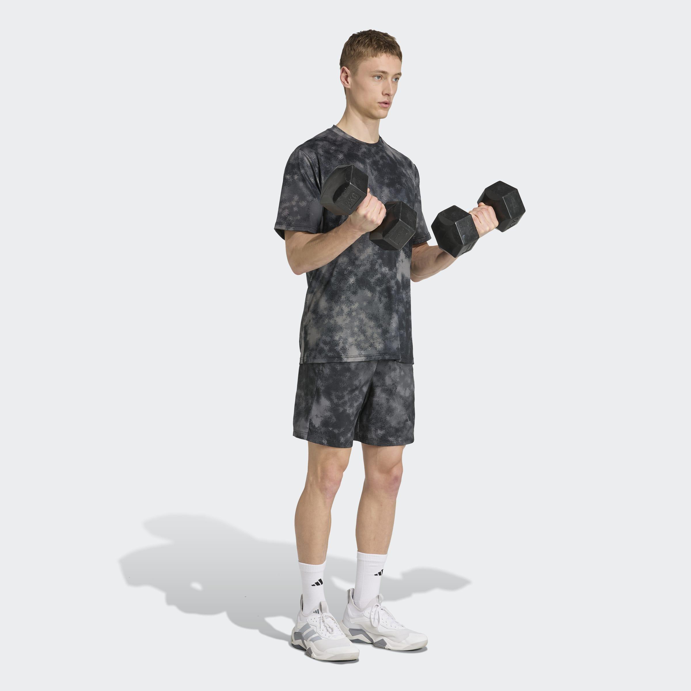 Train Essentials Seasonal All Over Print T-Shirt, Black, A901_ONE, large image number 5