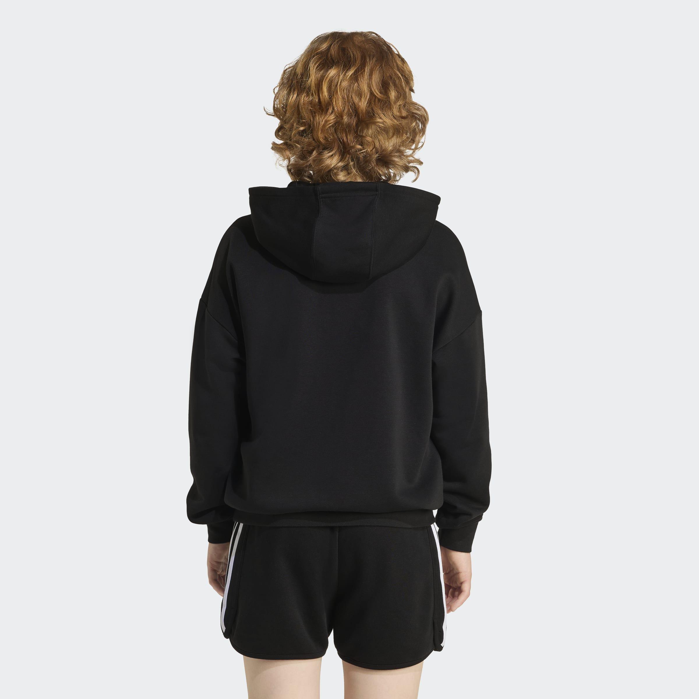 Kids Unisex Hoodie, Black, A901_ONE, large image number 2