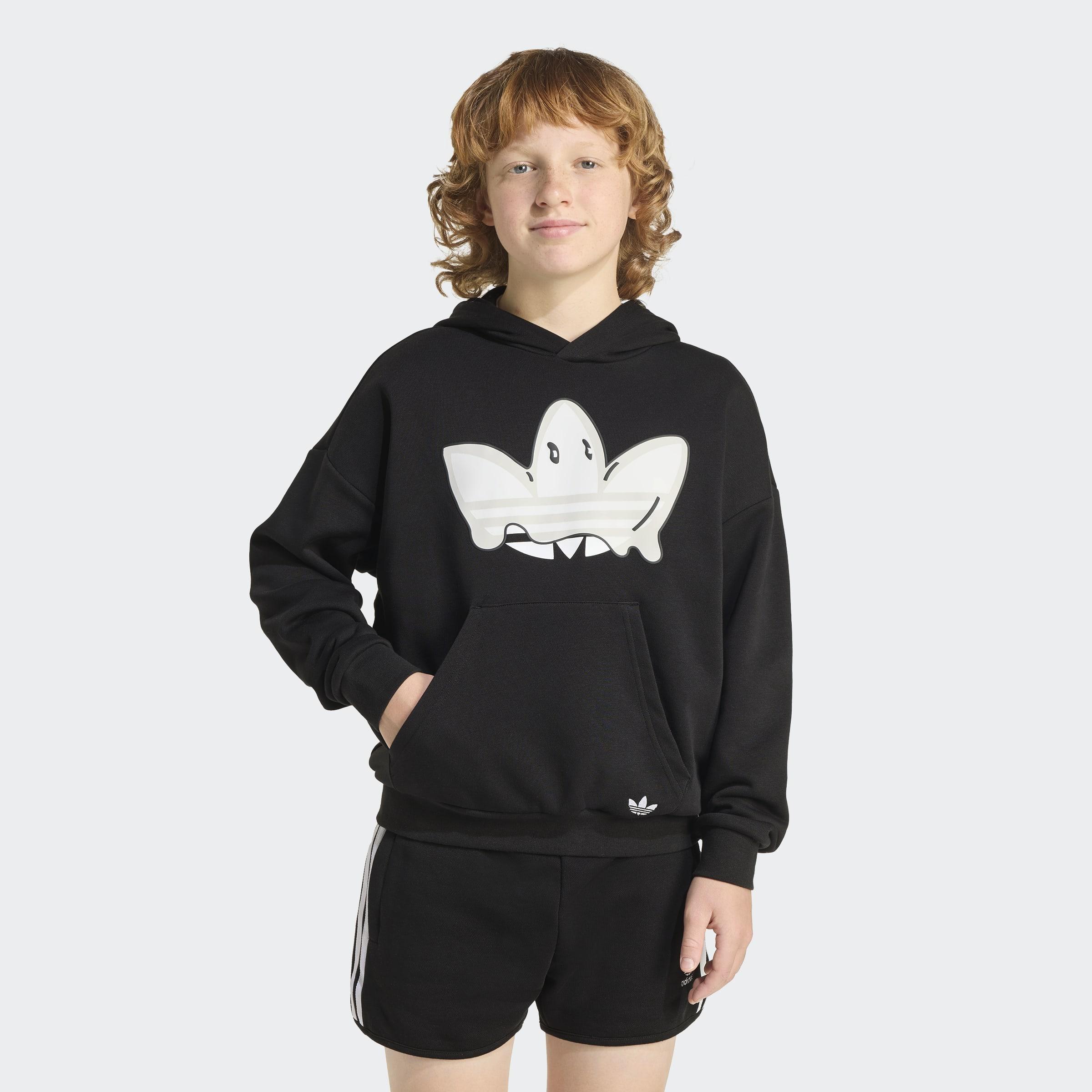 Kids Unisex Hoodie, Black, A901_ONE, large image number 5