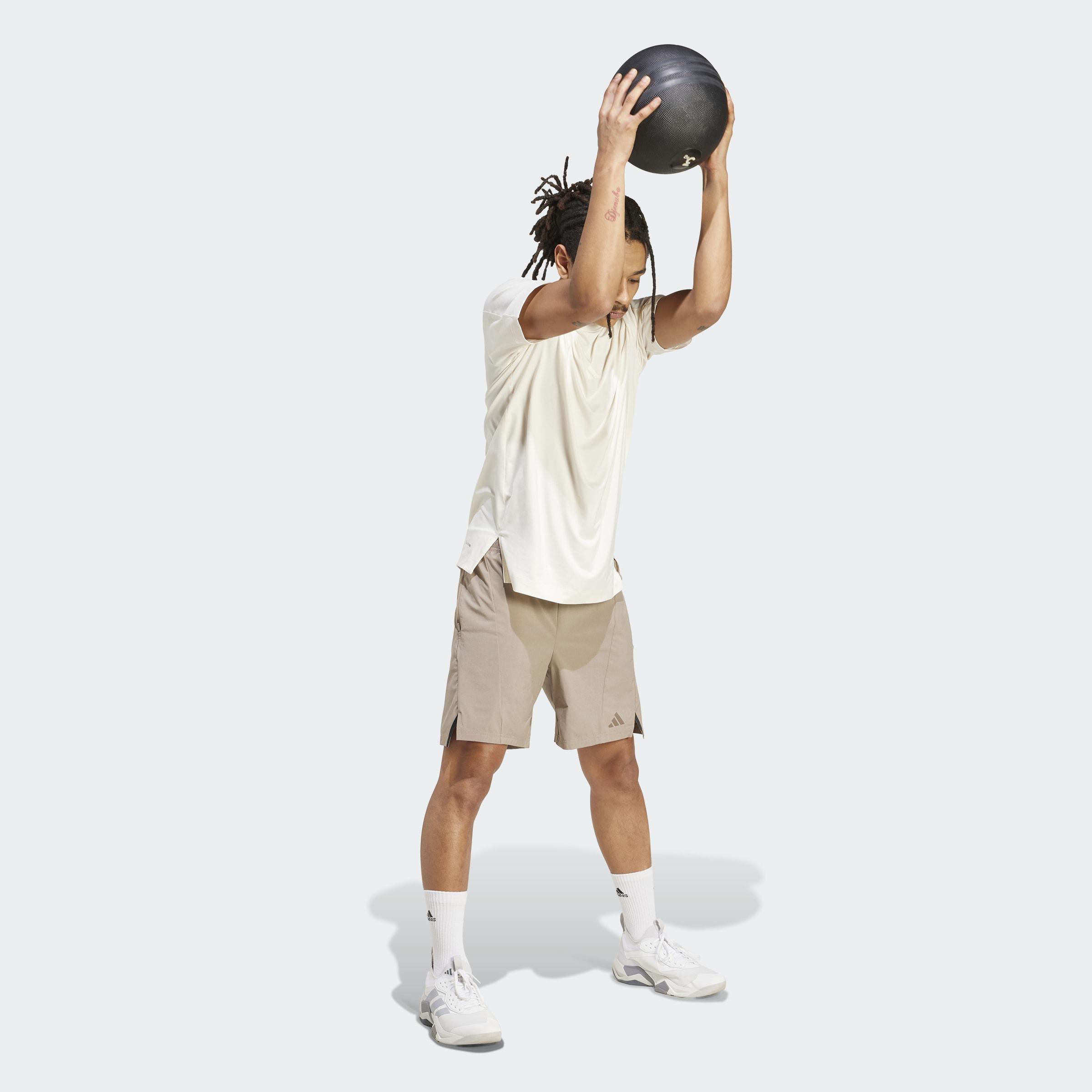 Designed for Training Workout Shorts, Brown, A901_ONE, large image number 5